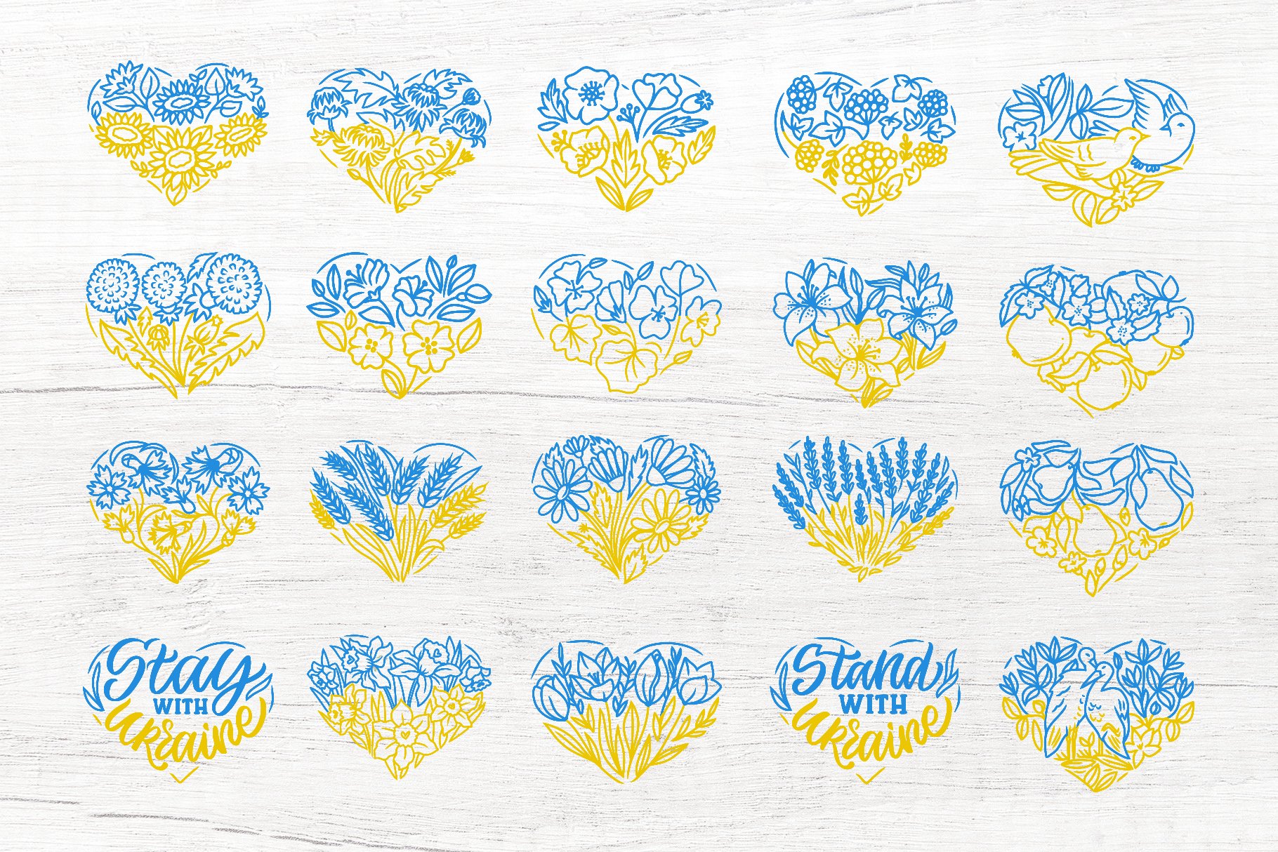 Stand with Ukraine| Flower bundle svg 2