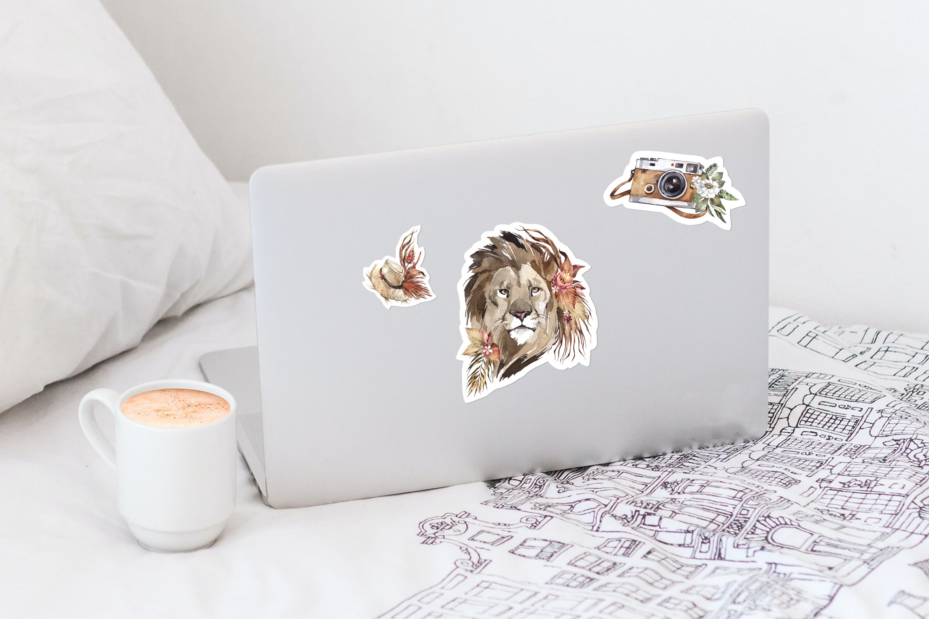 10 Stickers Safary Cats|Printable cutting Animals DIY PNG 2