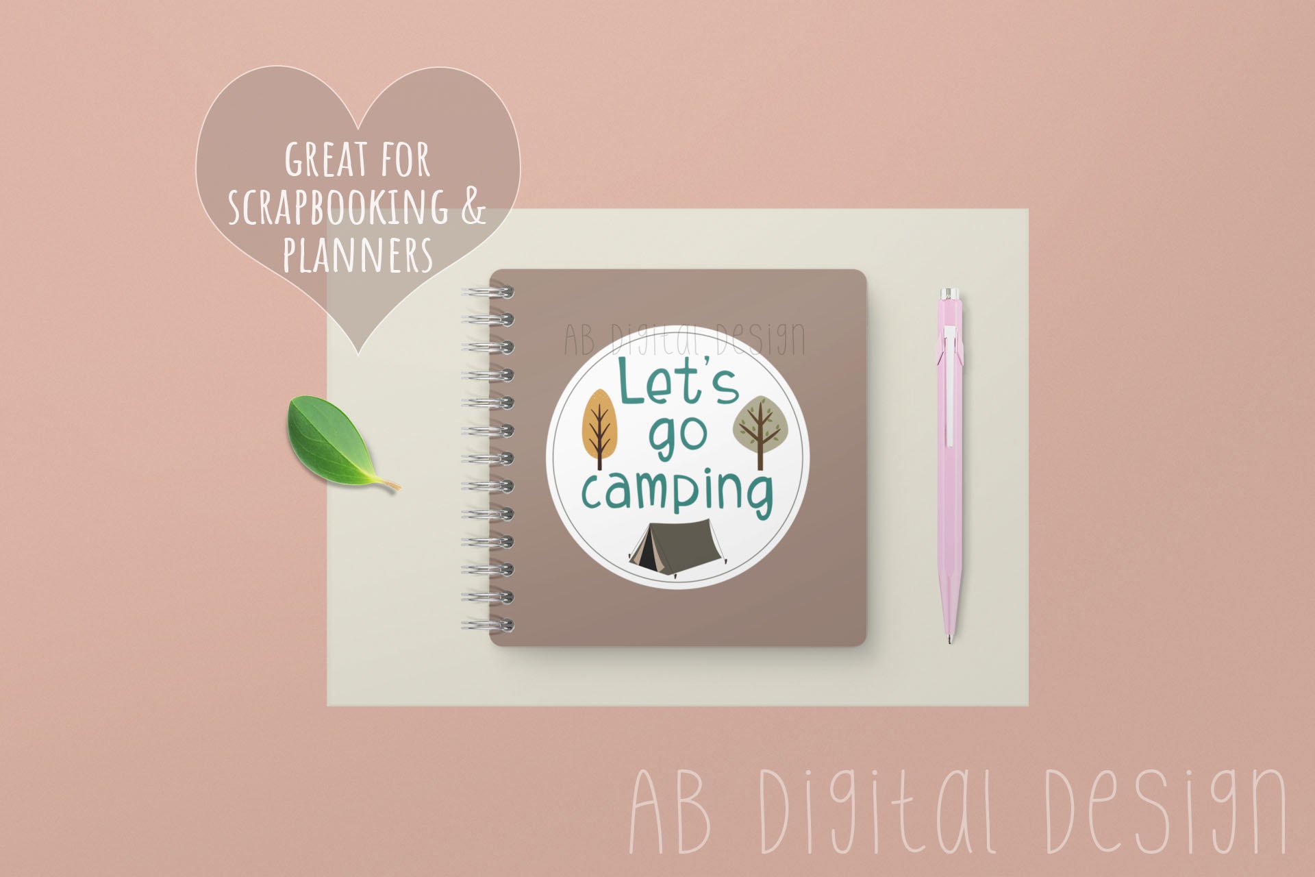 Camping Stickers, Outdoor Adventure Printable Stickers 2