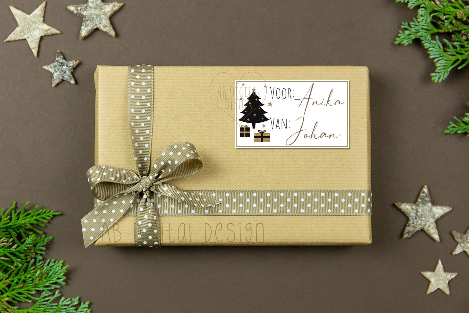 Kerstcadeau Labels | Kerststickers | Gift Tag Labels 2