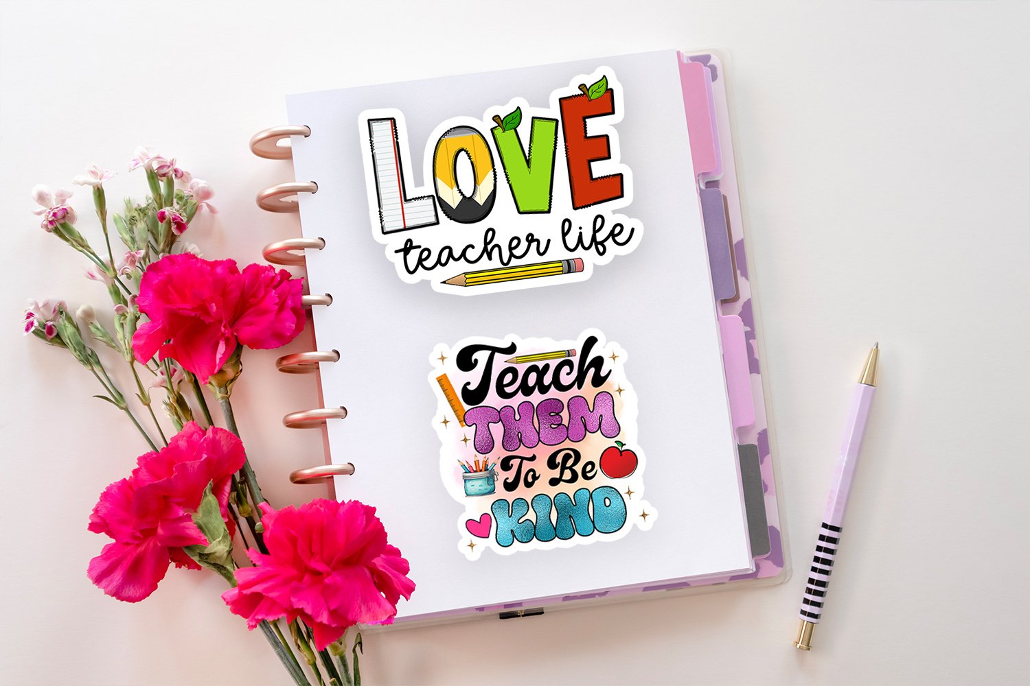 Teacher Stickers Bundle I Printable Teacher Stickers PNG 2