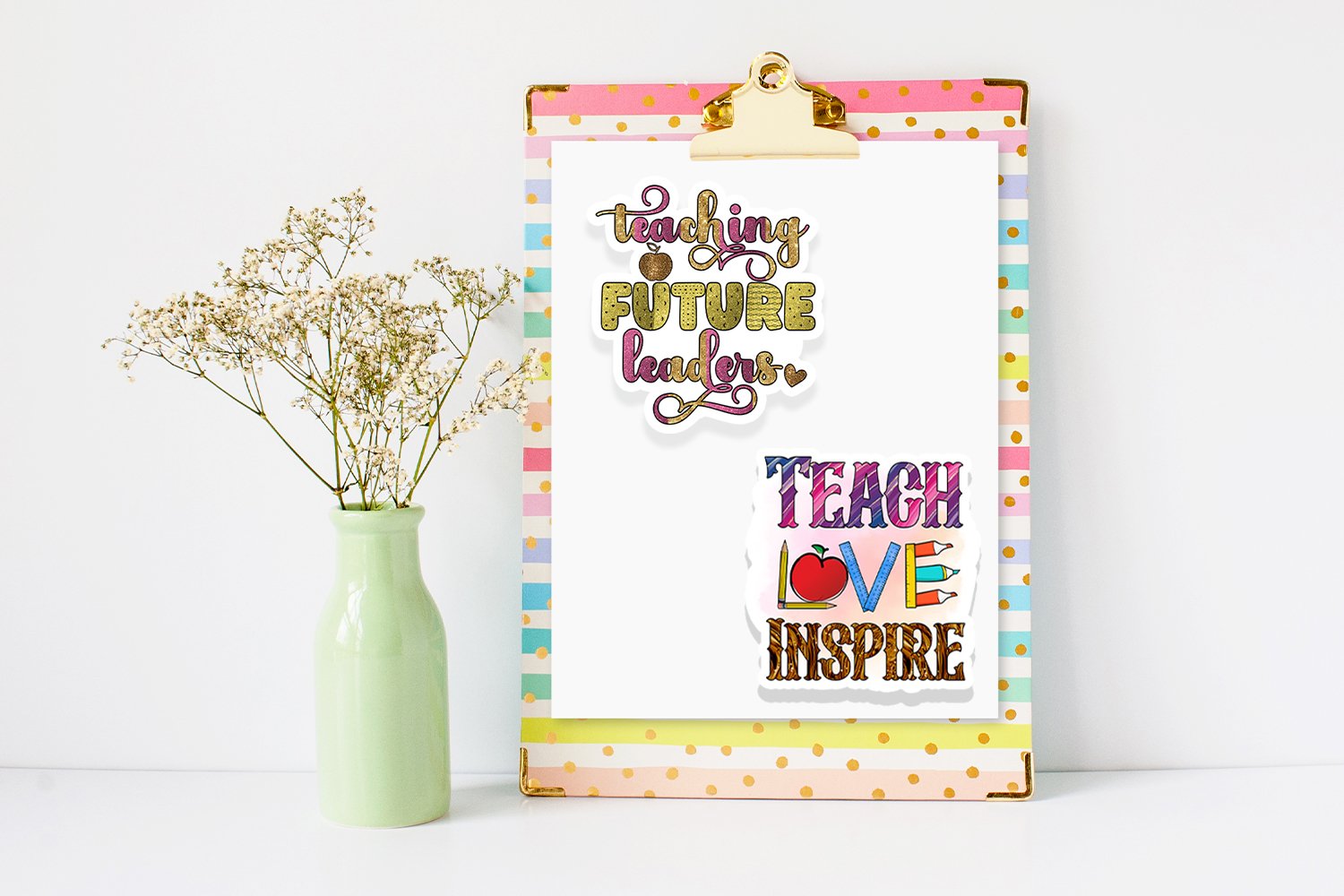 Teacher Stickers Bundle I Printable Teacher Stickers PNG 3