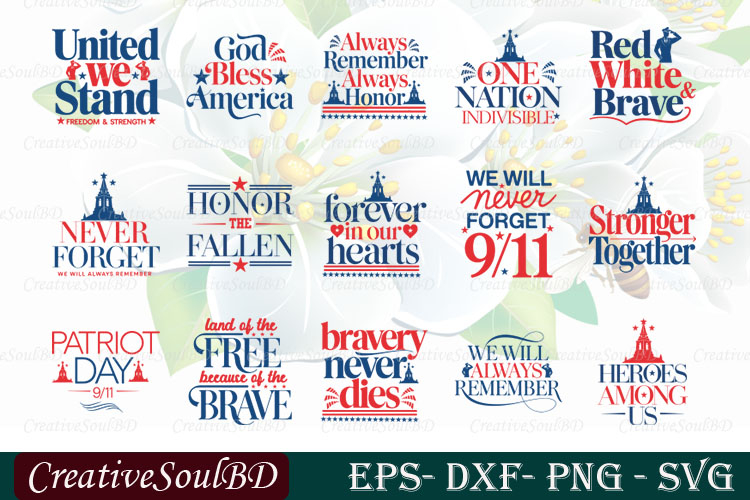 Patriotic SVG Bundle Cut File, independence day Svg