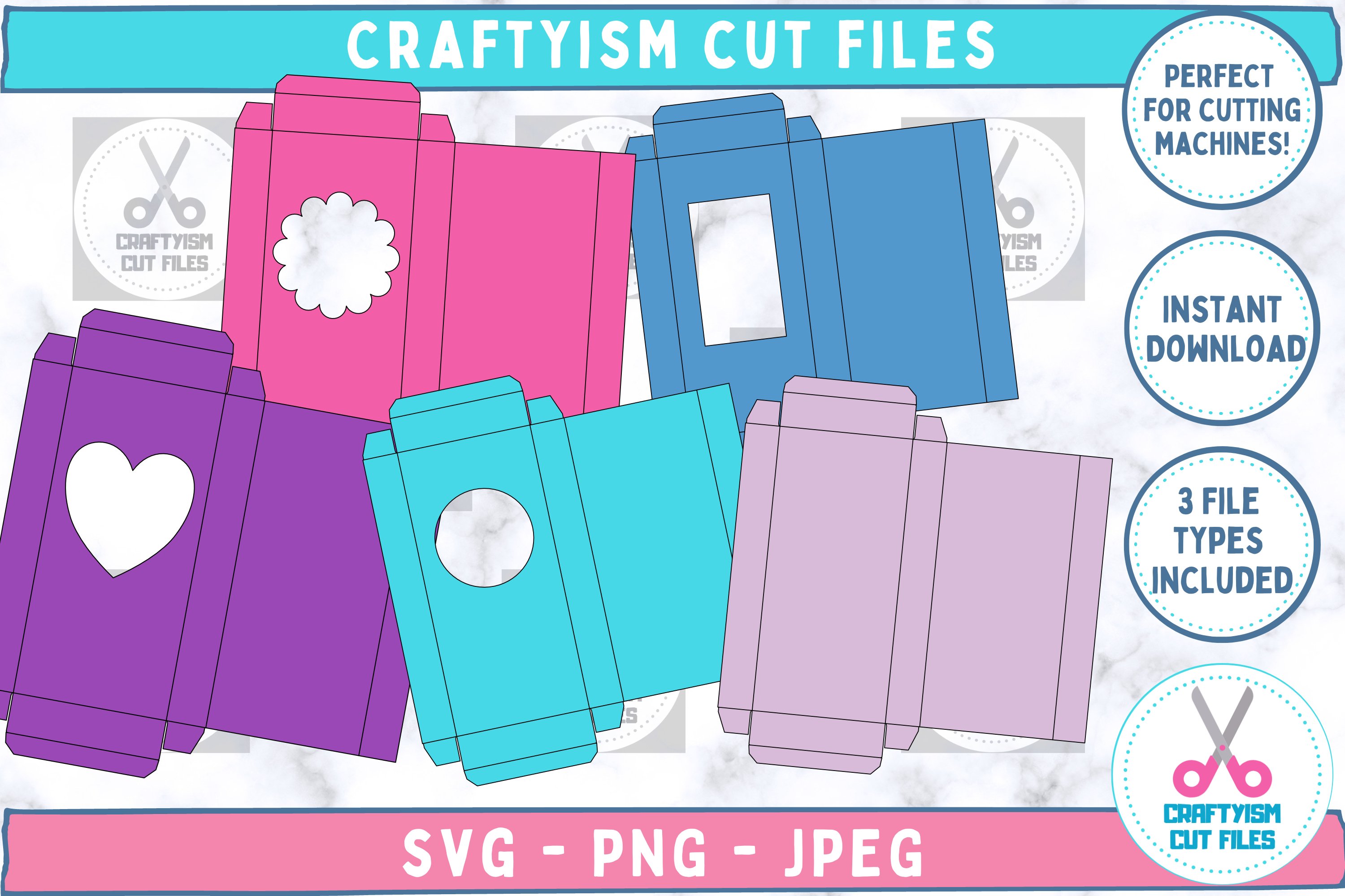 Wax Melt Box SVG Bundle- Custom Size DIY Gift Packaging 2