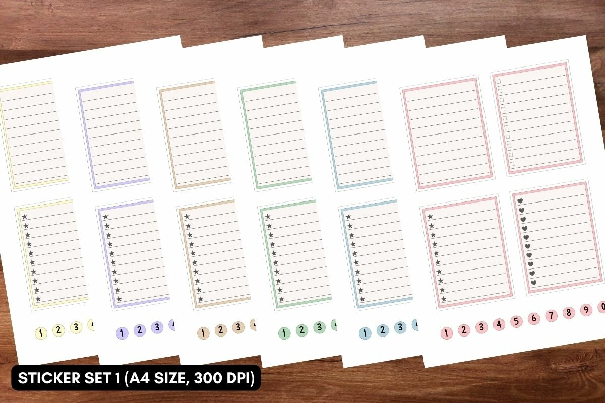 14 sets Planner Stickers Bundles - 1 2