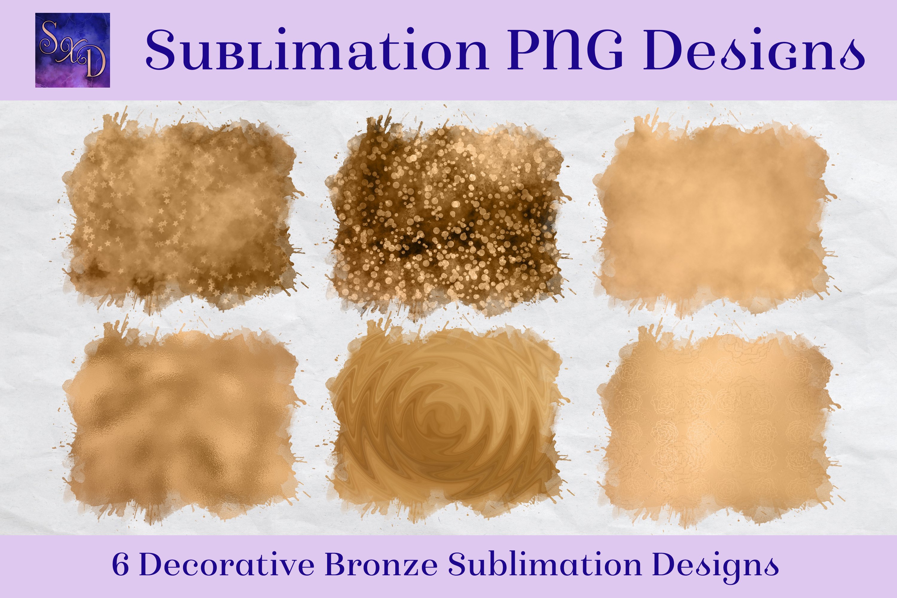 Sublimation Bundle - 60 Background Element Designs 3