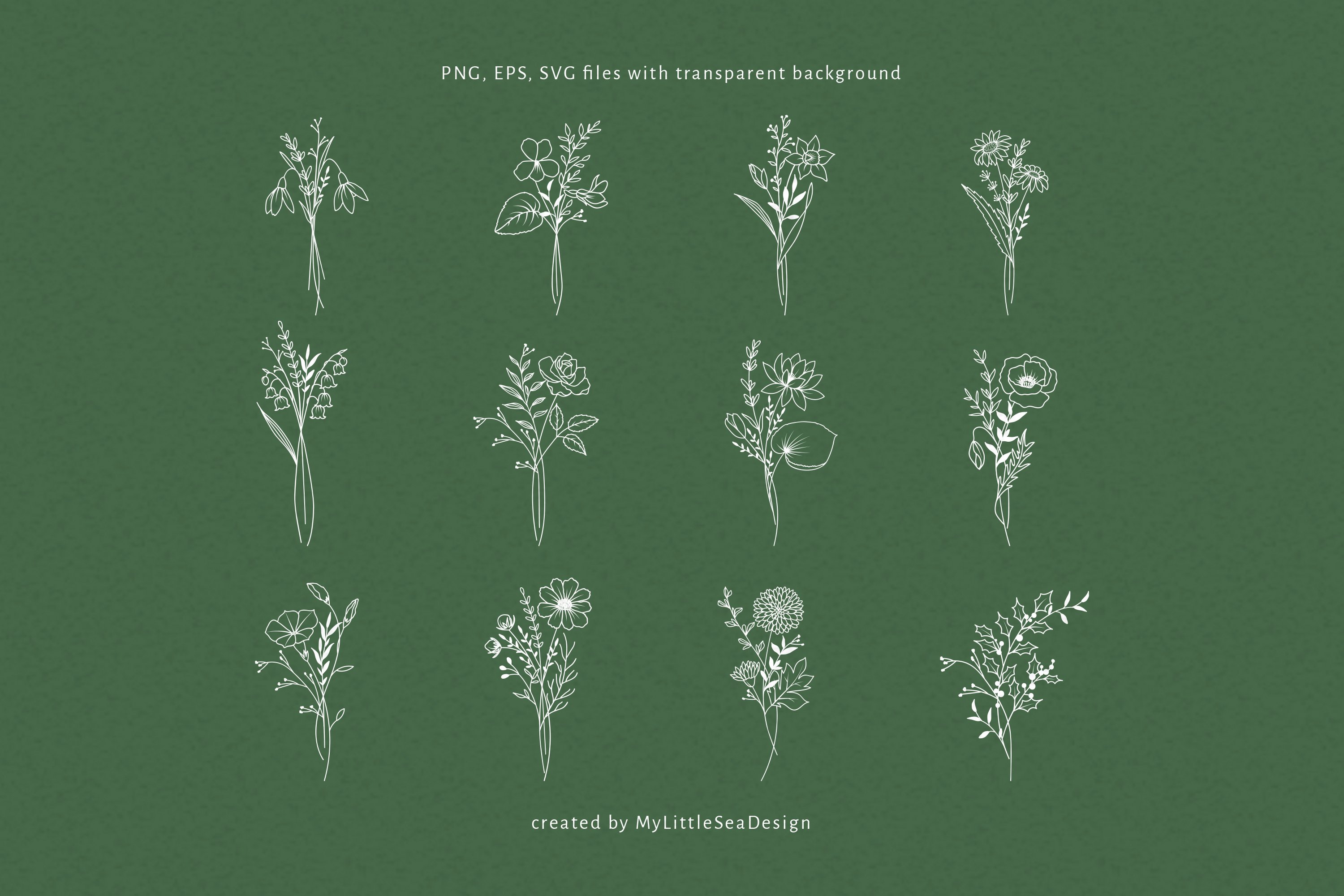 Birth Month Flowers SVG Bundle 2