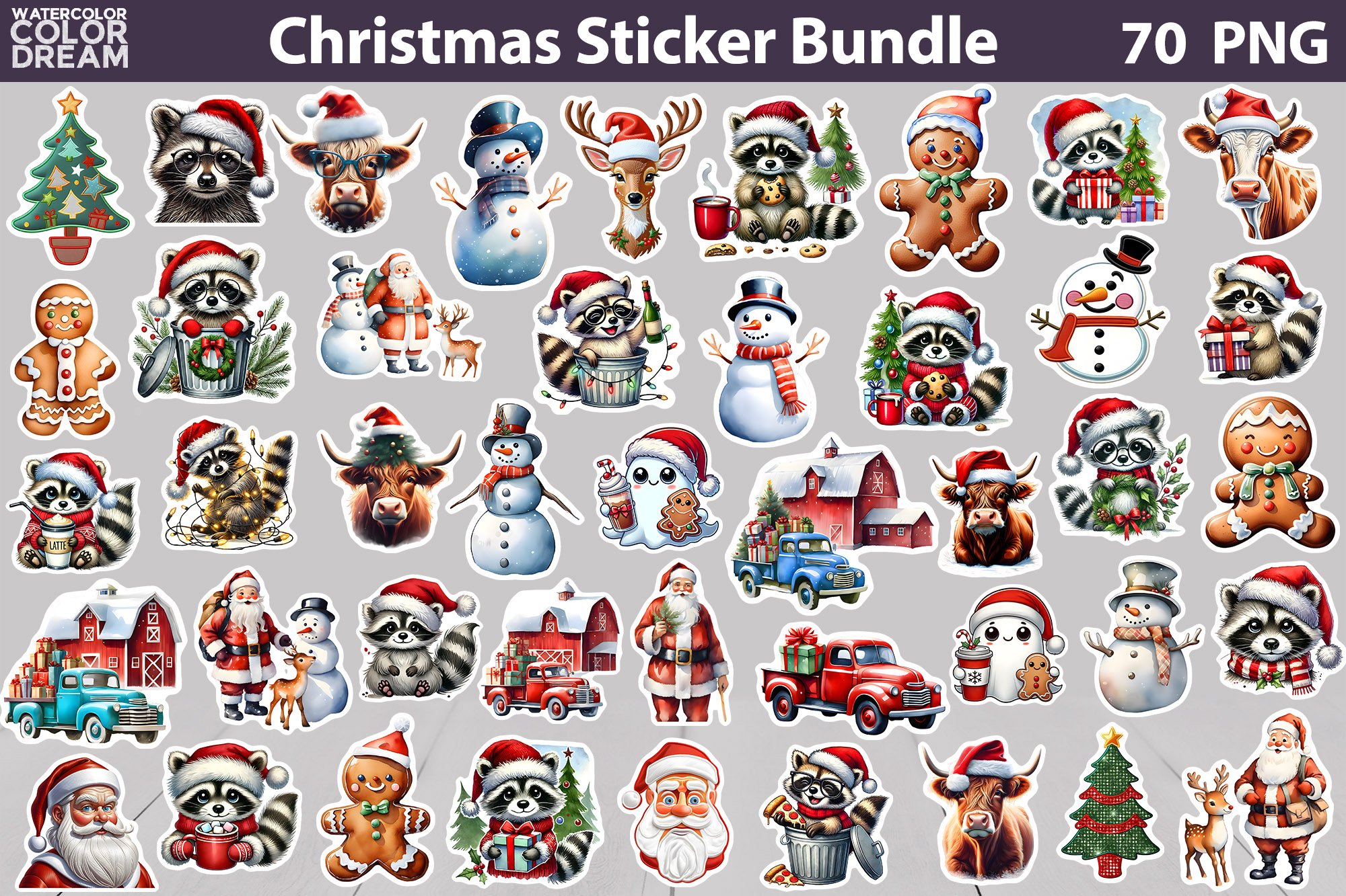 Christmas Sticker Bundle | Christmas Sticker Printable 2