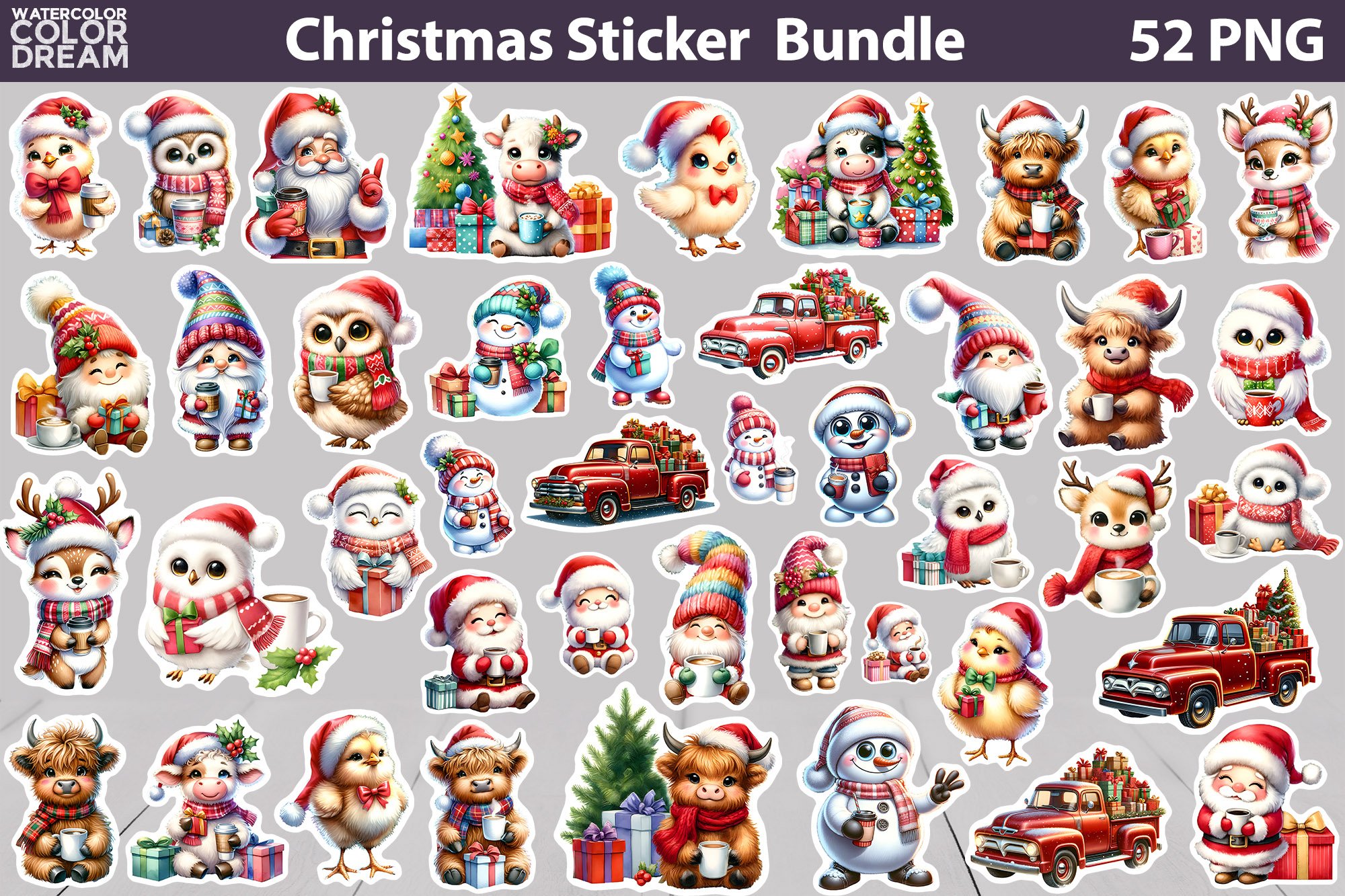 Christmas Sticker Bundle | Christmas Sticker Printable 3