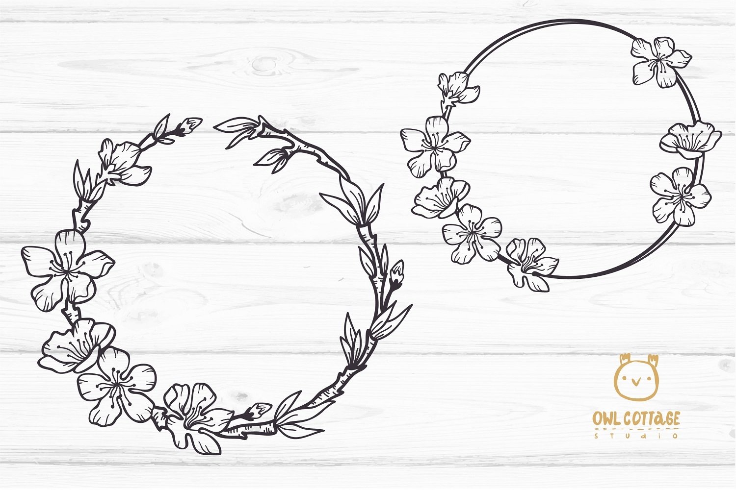 Cherry Blossom Big BUNDLE SVG, Spring FloralSVG Collection 2