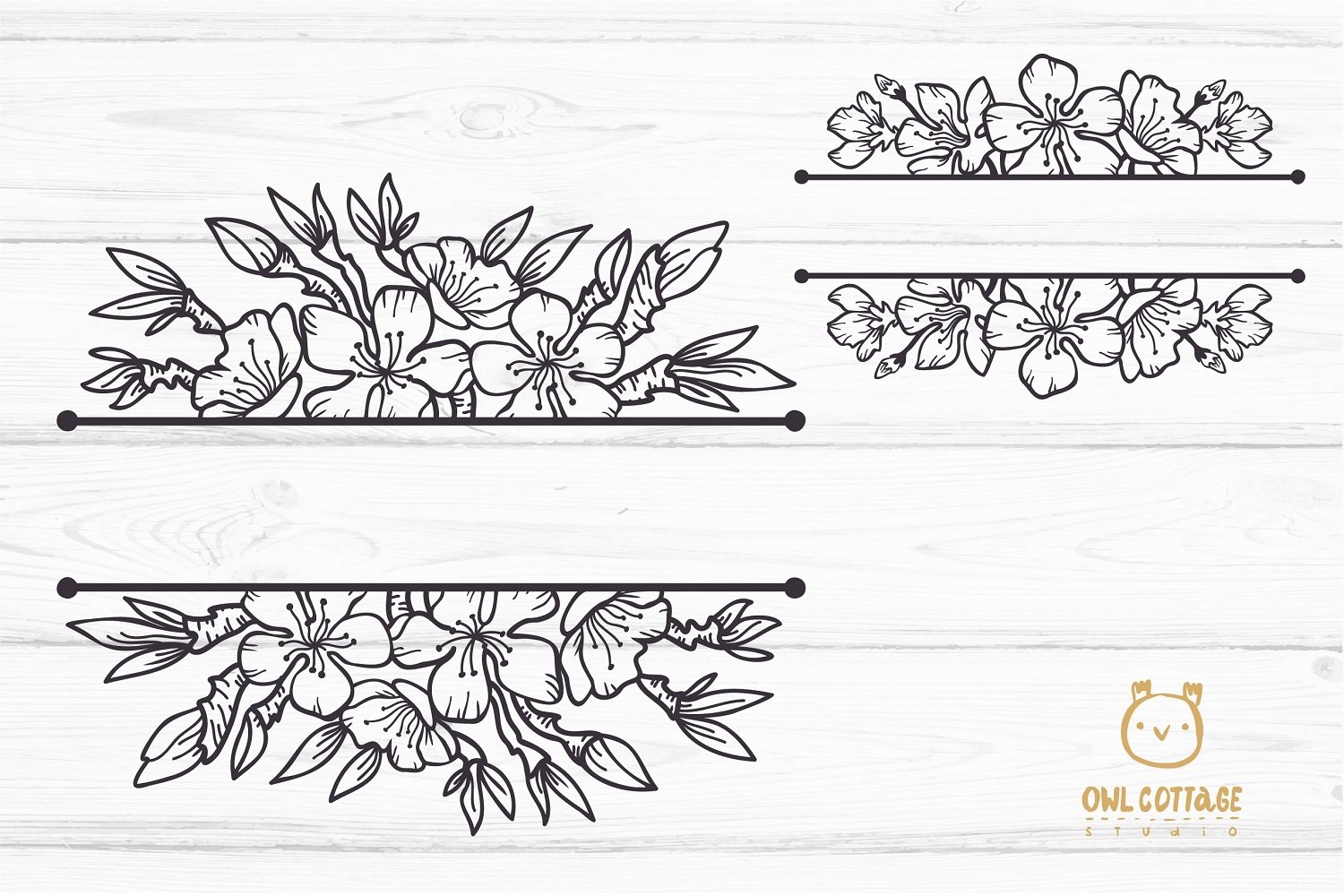 Cherry Blossom Big BUNDLE SVG, Spring FloralSVG Collection 3