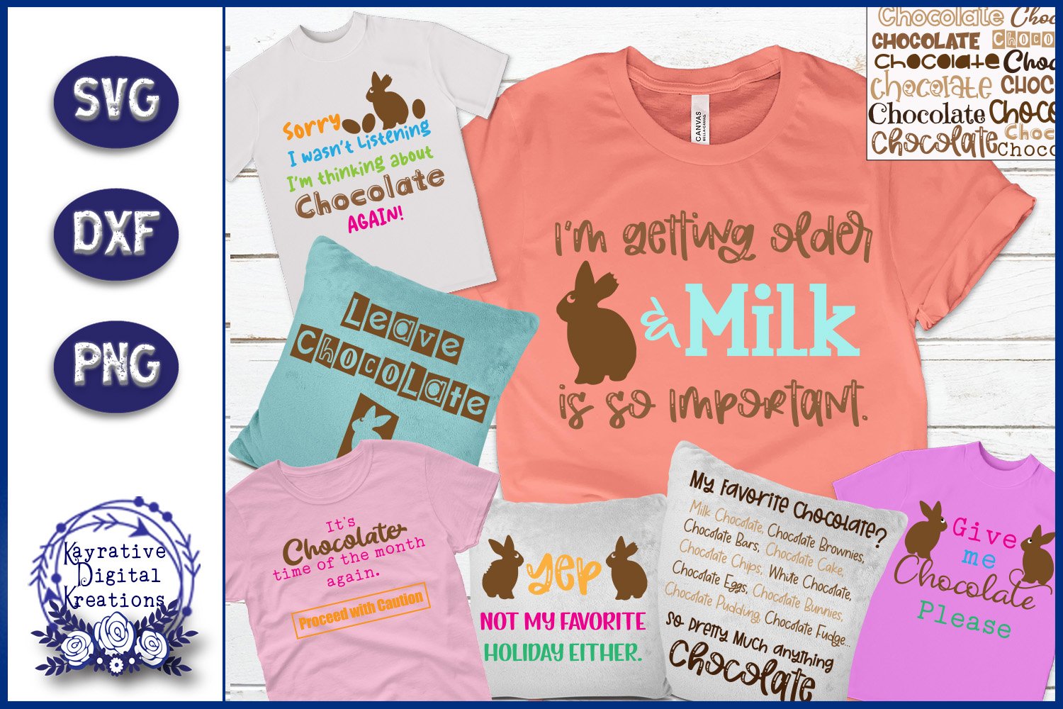 Chocolate SVG Bundle - Easter Bundle