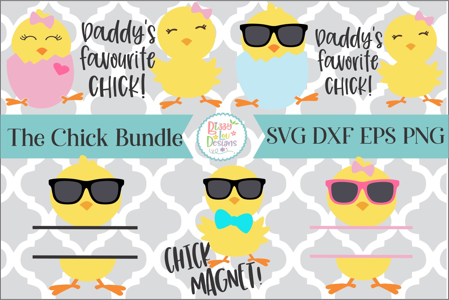 Cute Chick Bundle I Chick SVG I Easter SVG I Easter Bundle