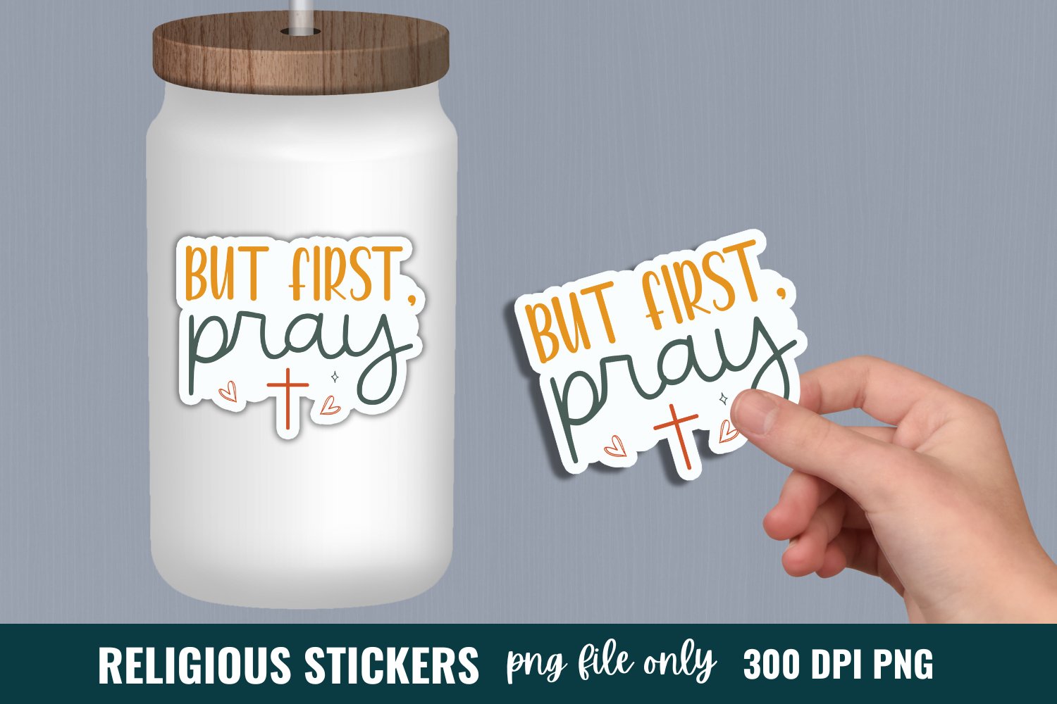 Religious Stickers Bundle, Religious Stickers, Christian PNG 2