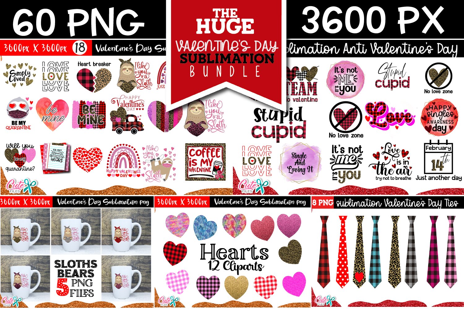 Valentines Day sublimation huge bundle