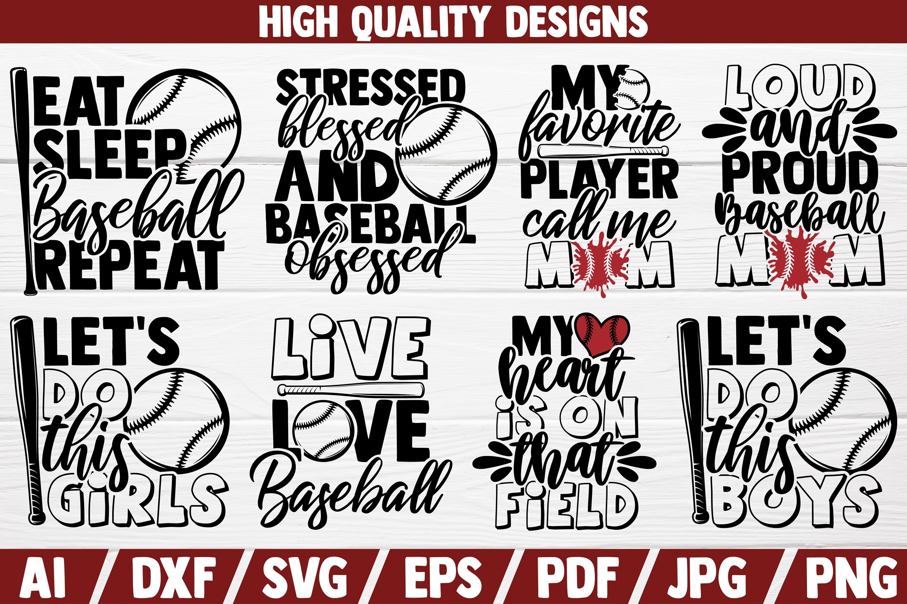 Baseball SVG Bundle |Baseball Sayings | Quotes | Shirt Print 3