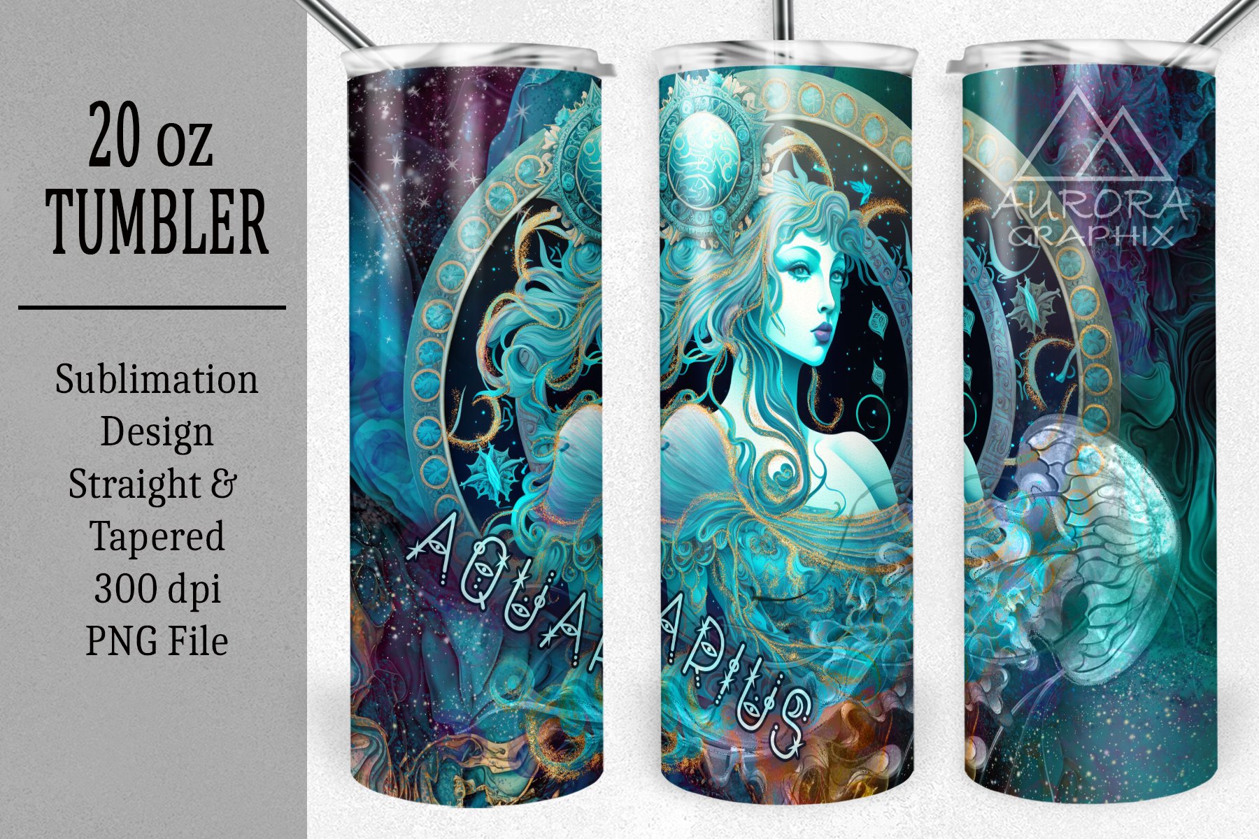 Zodiac Bundle - 20oz. Skinny Tumbler Sublimation Set 3