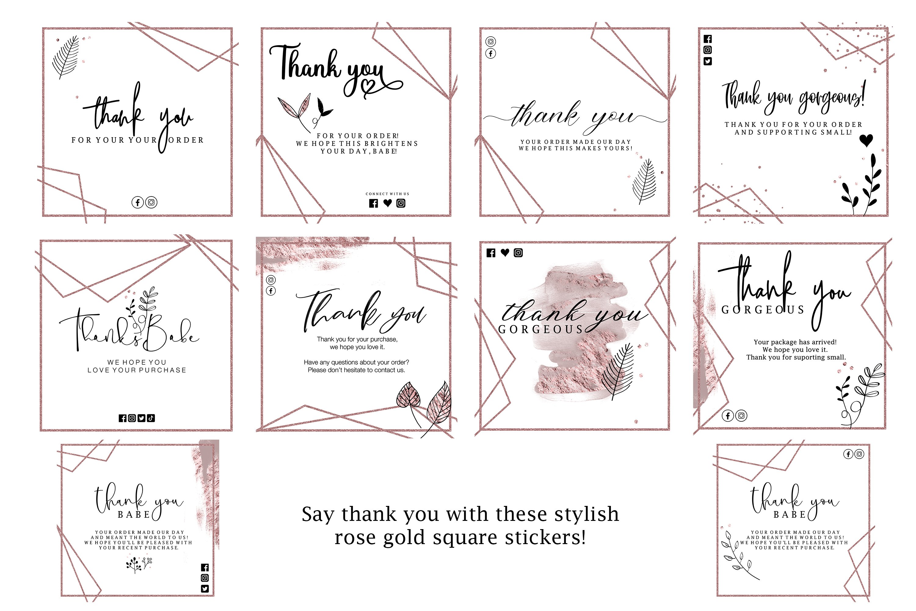 Thank You Stickers 2