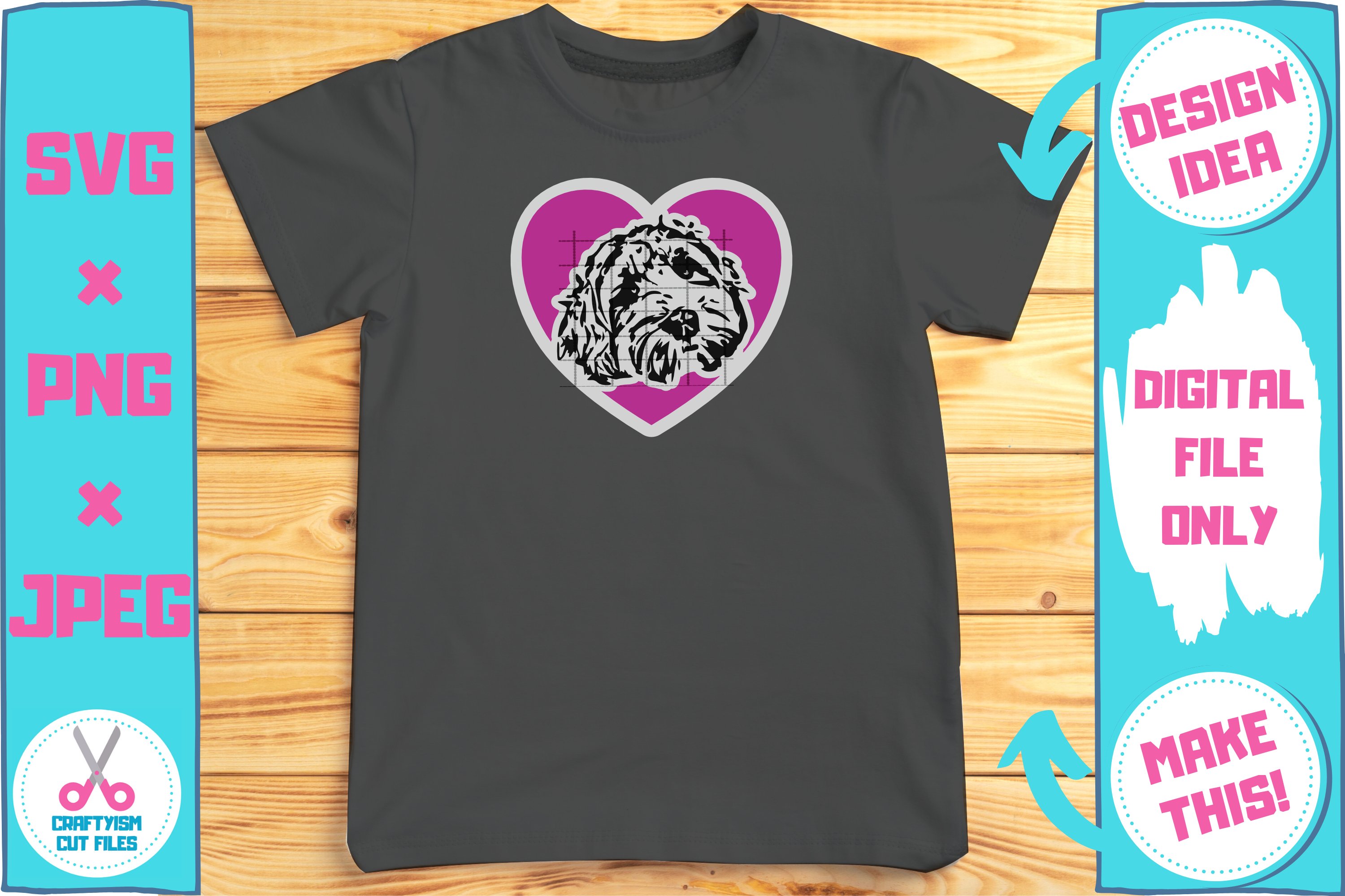 I Love Dogs 11 Portrait Clipart   SVG Cut File Bundle 3