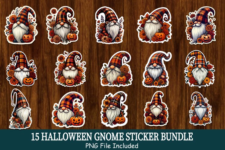 Halloween Gnome Sticker Bundle