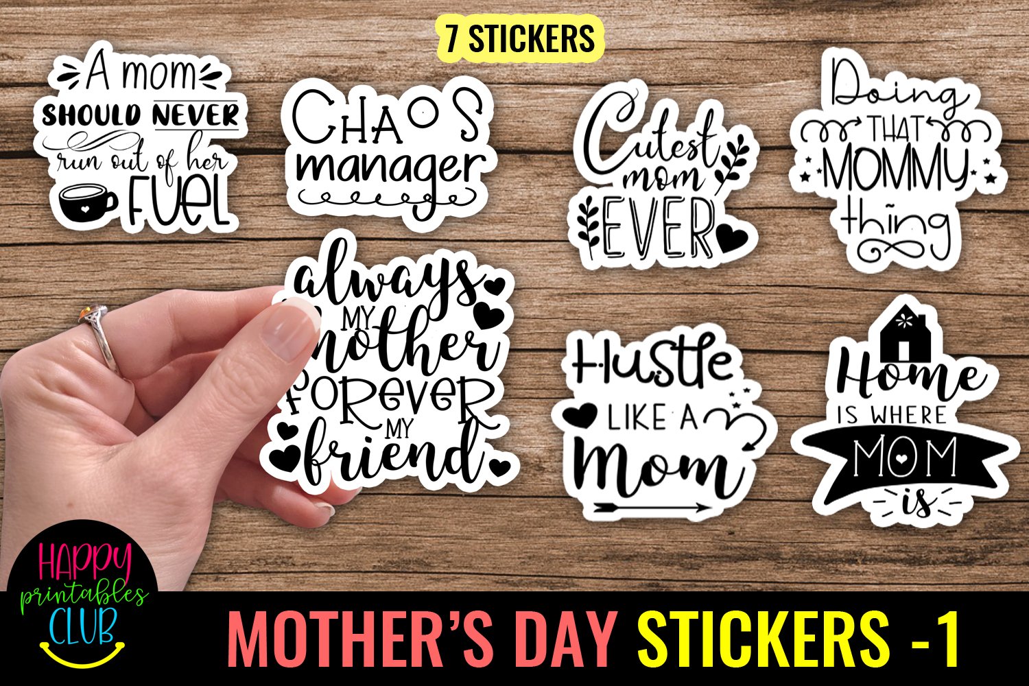 Mothers Day Printable Stickers Bundle I Mom Stickers Bundle 2