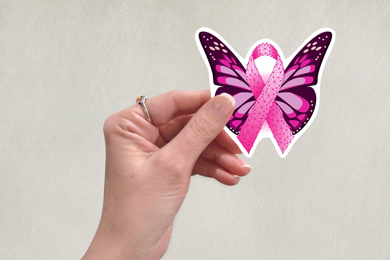 20 Breast cancer awareness stickers bundle. Pink ribbon. 2