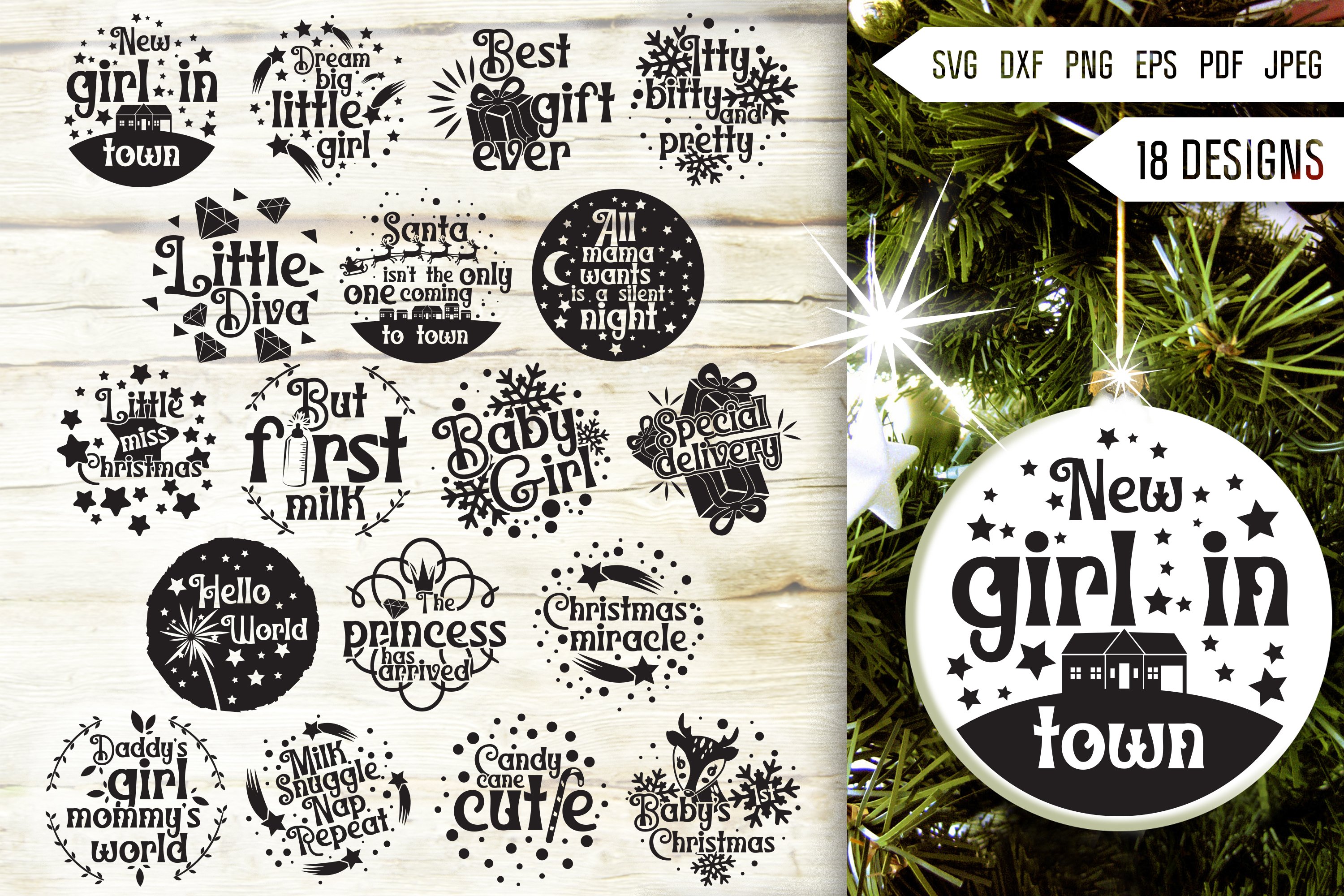 Christmas Svg Round Ornament Mega Bundle. Funny Family Quote 3
