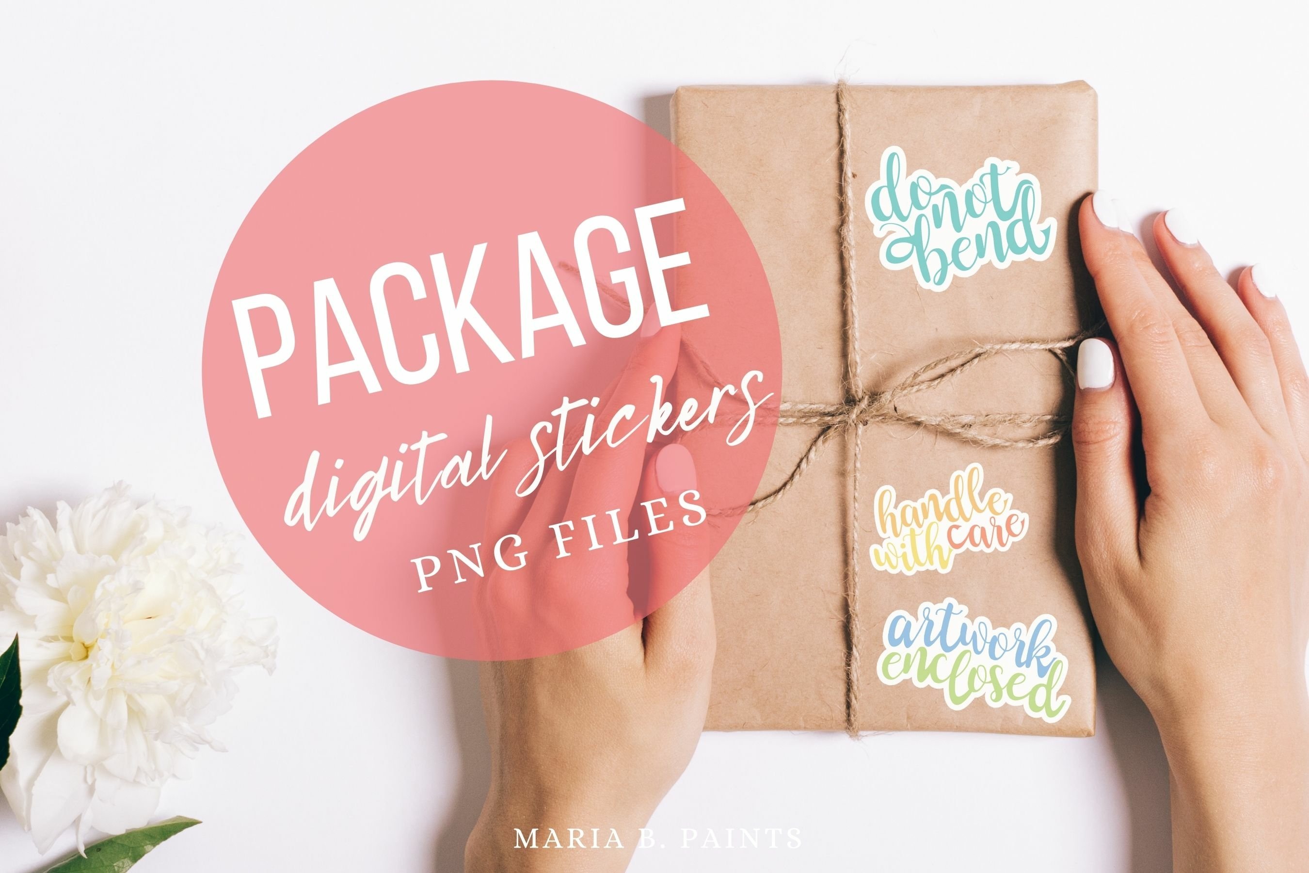 Packaging Stickers Printable Do Not Bend Artwork Enclosed 2
