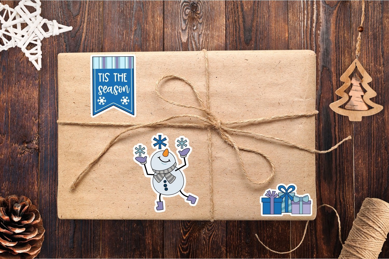 Snowman sticker and die cut bundle - 20 Designs 3