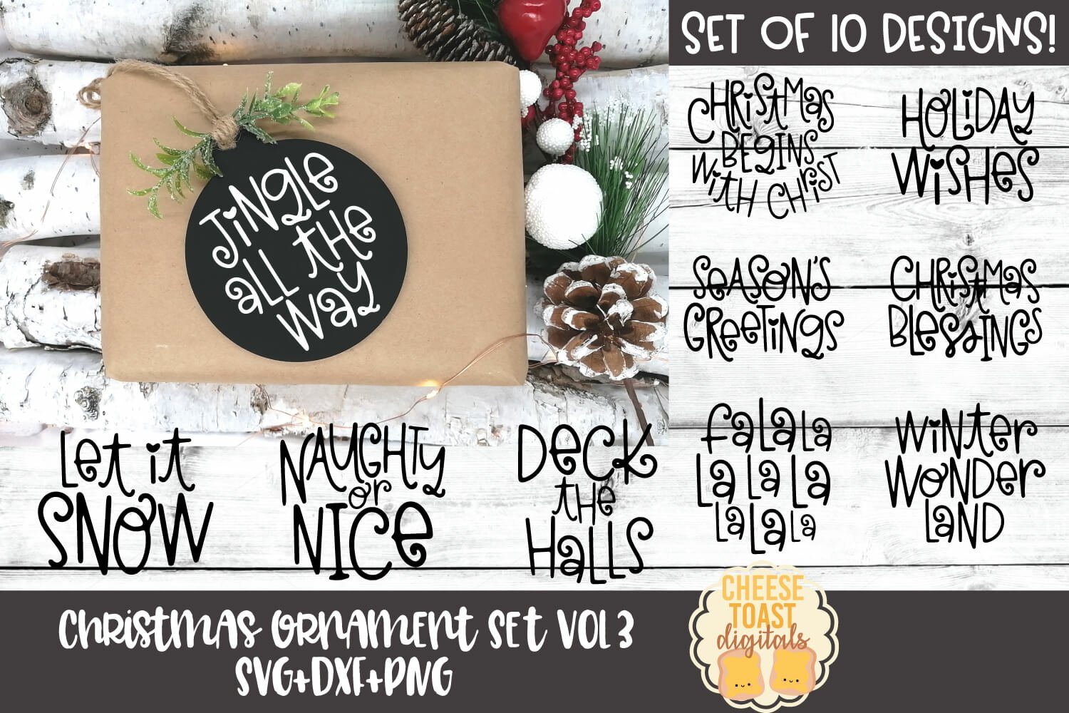 Christmas Ornament Mega Bundle | Christmas SVG | 50 Designs 2