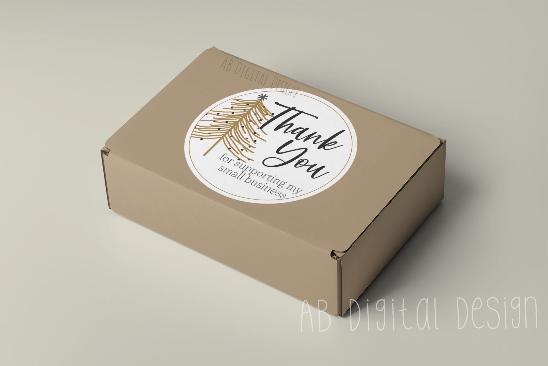 Small Business Christmas Thank You Stickers for Packaging 3