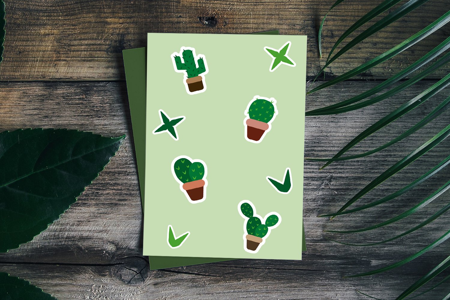 Cactus Stickers Mini Bundle - 12 Printable Stickers 3