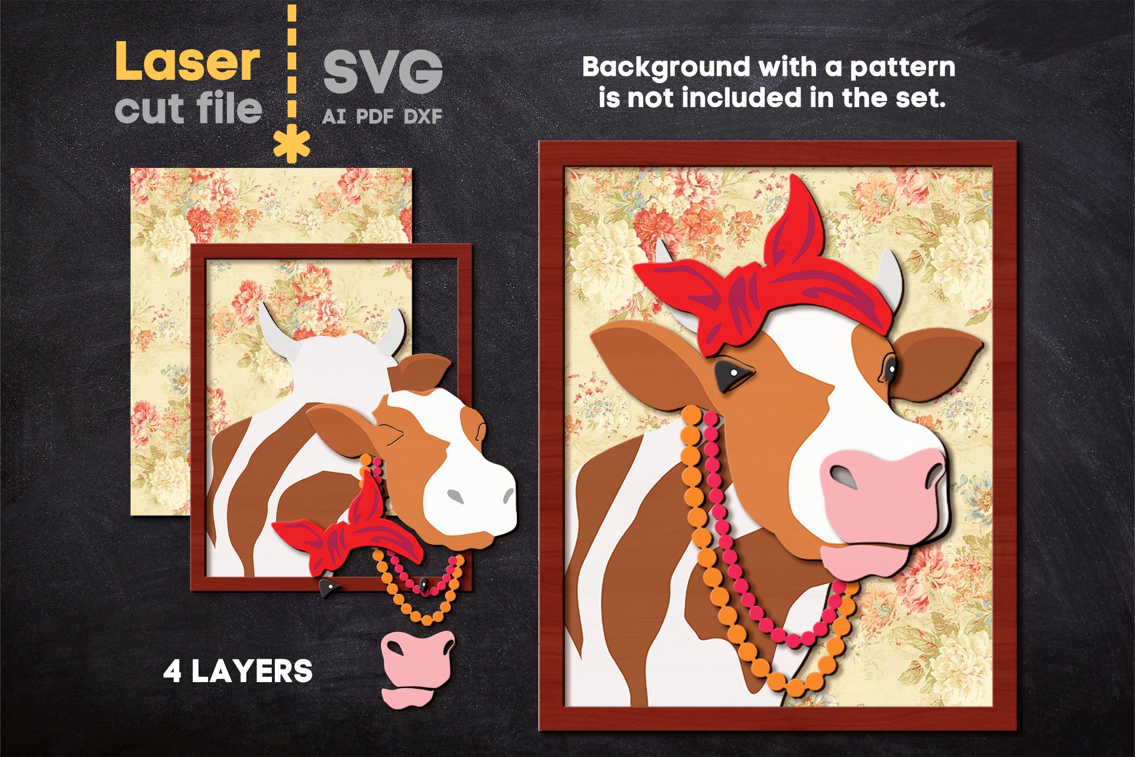 Farmhouse SVG laser cut files for Glowforge 3