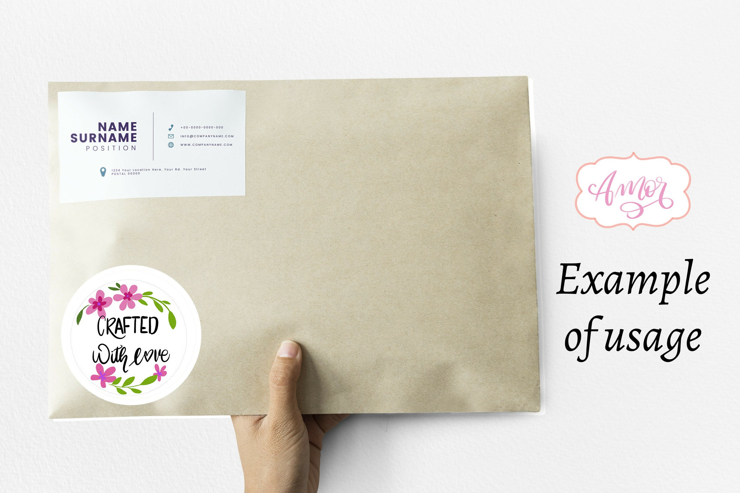 Printable thank you stickers for small business 12 PNG 3