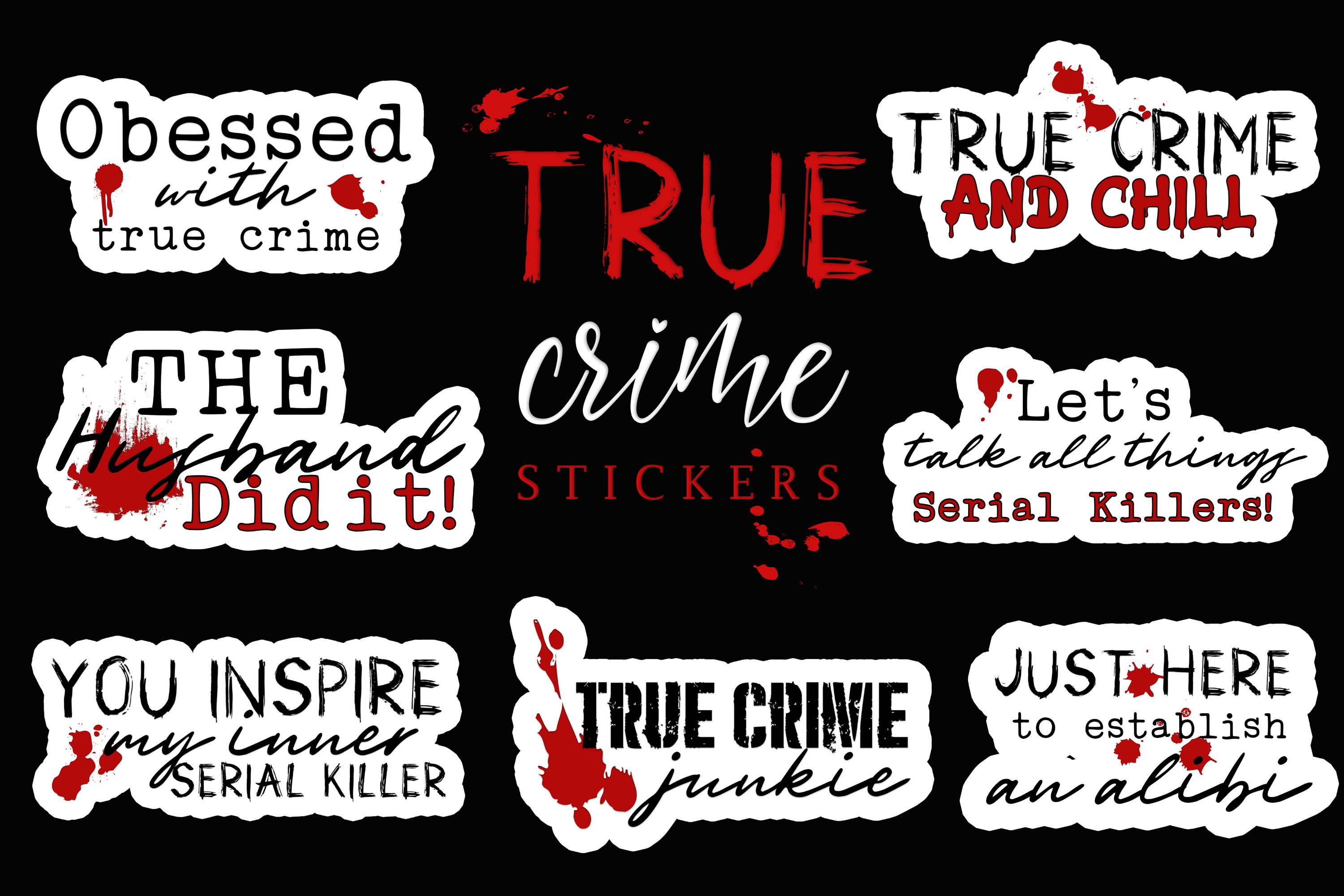 True Crime Stickers