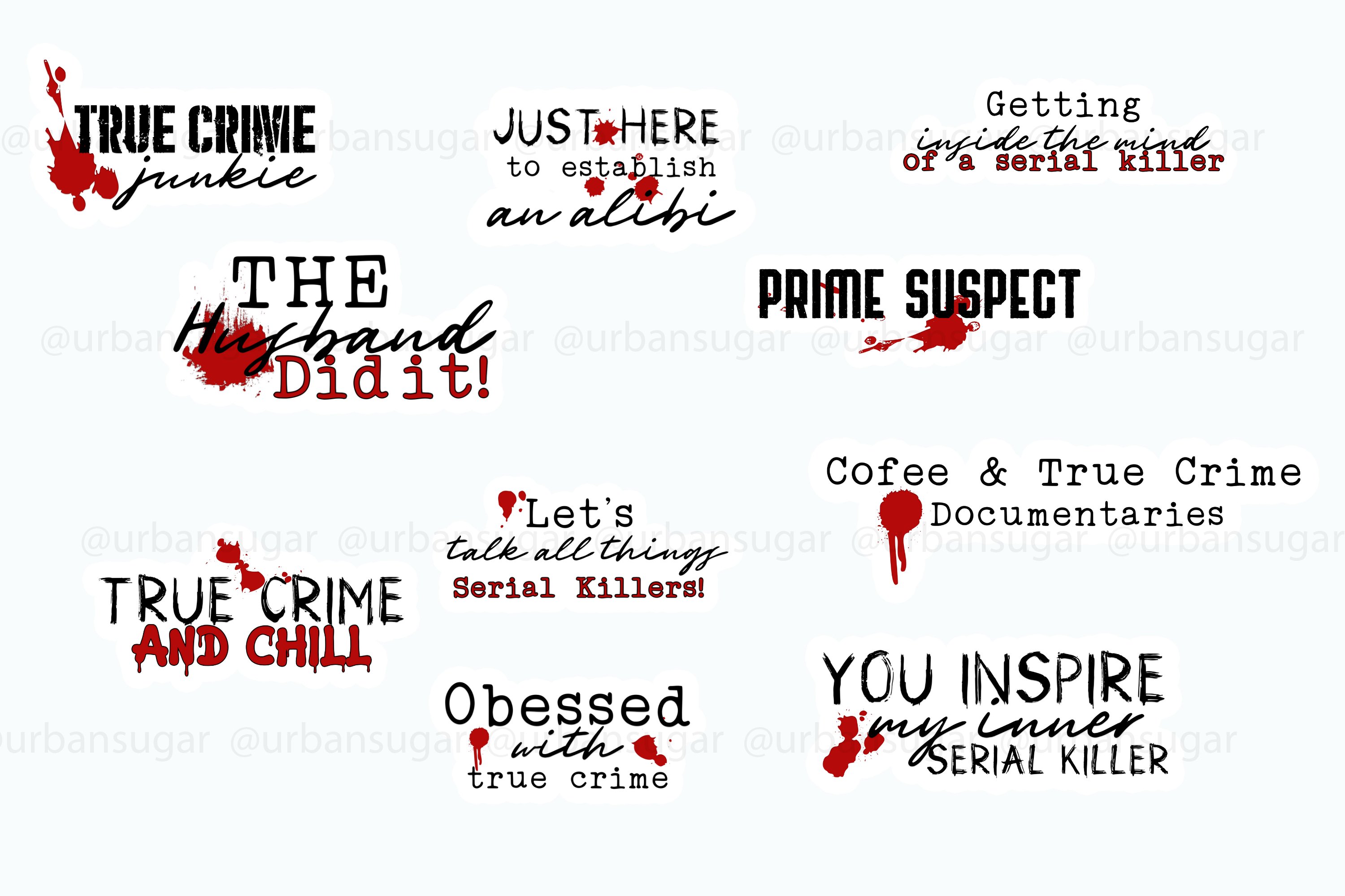 True Crime Stickers 2