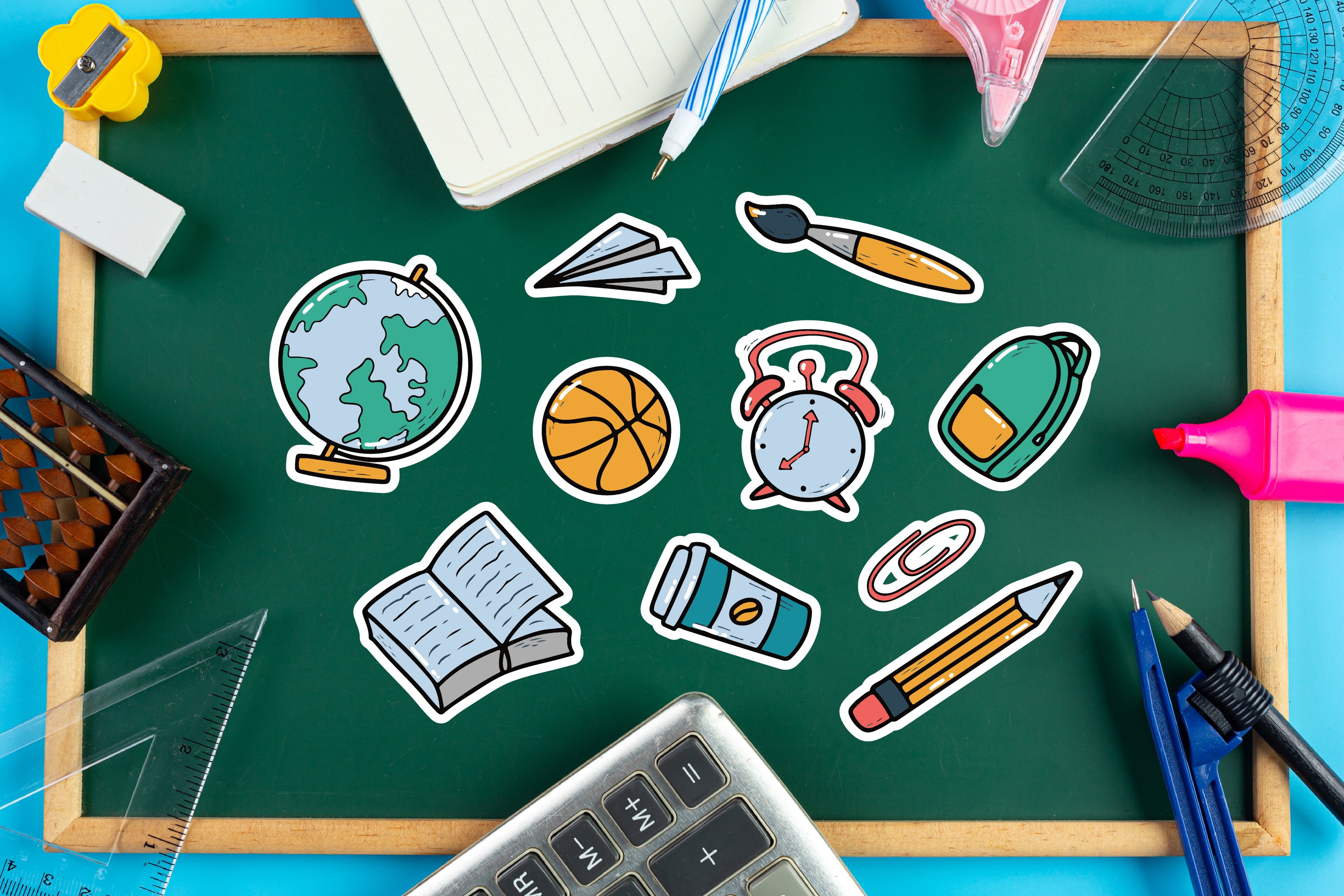 36 SCHOOL STICKERS PNG/EPS/JPG 2