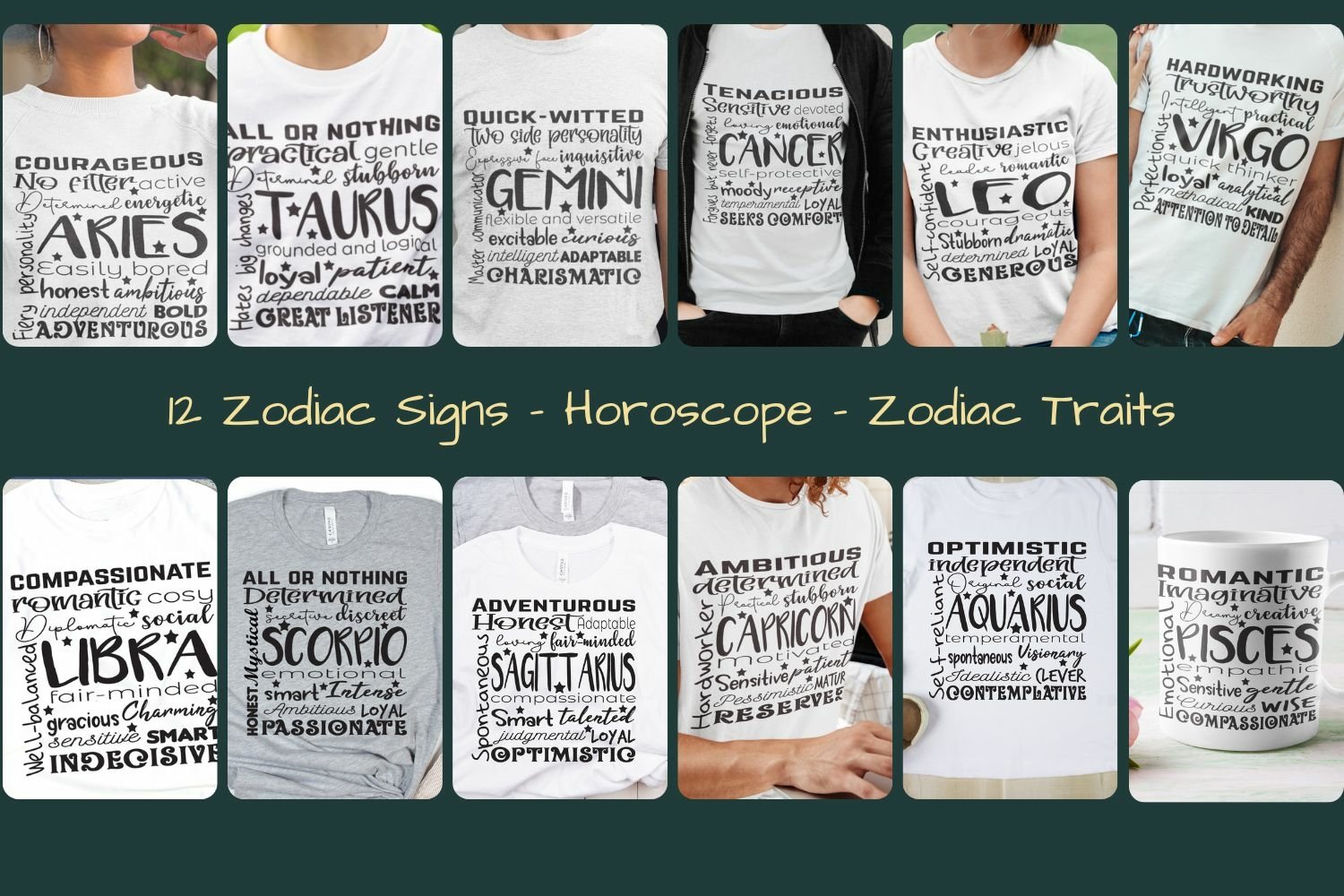12 Zodiac Signs | Horoscope | Zodiac Traits