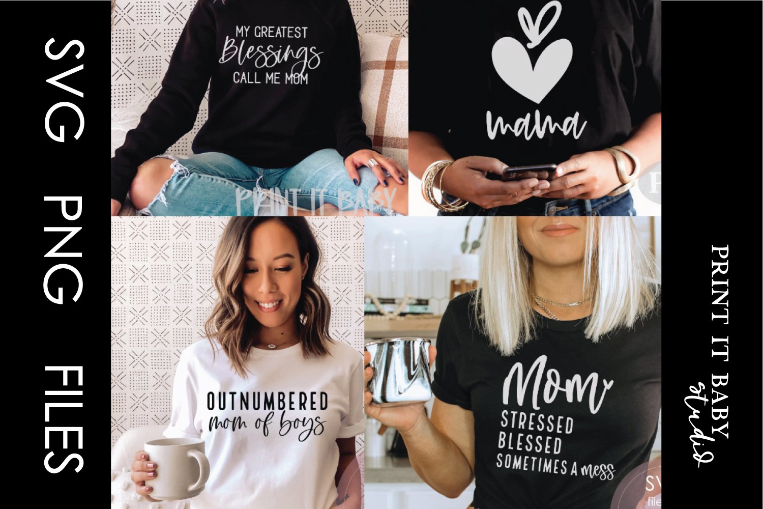 Mom Bundle - 25 Designs SVG PNG Bundle