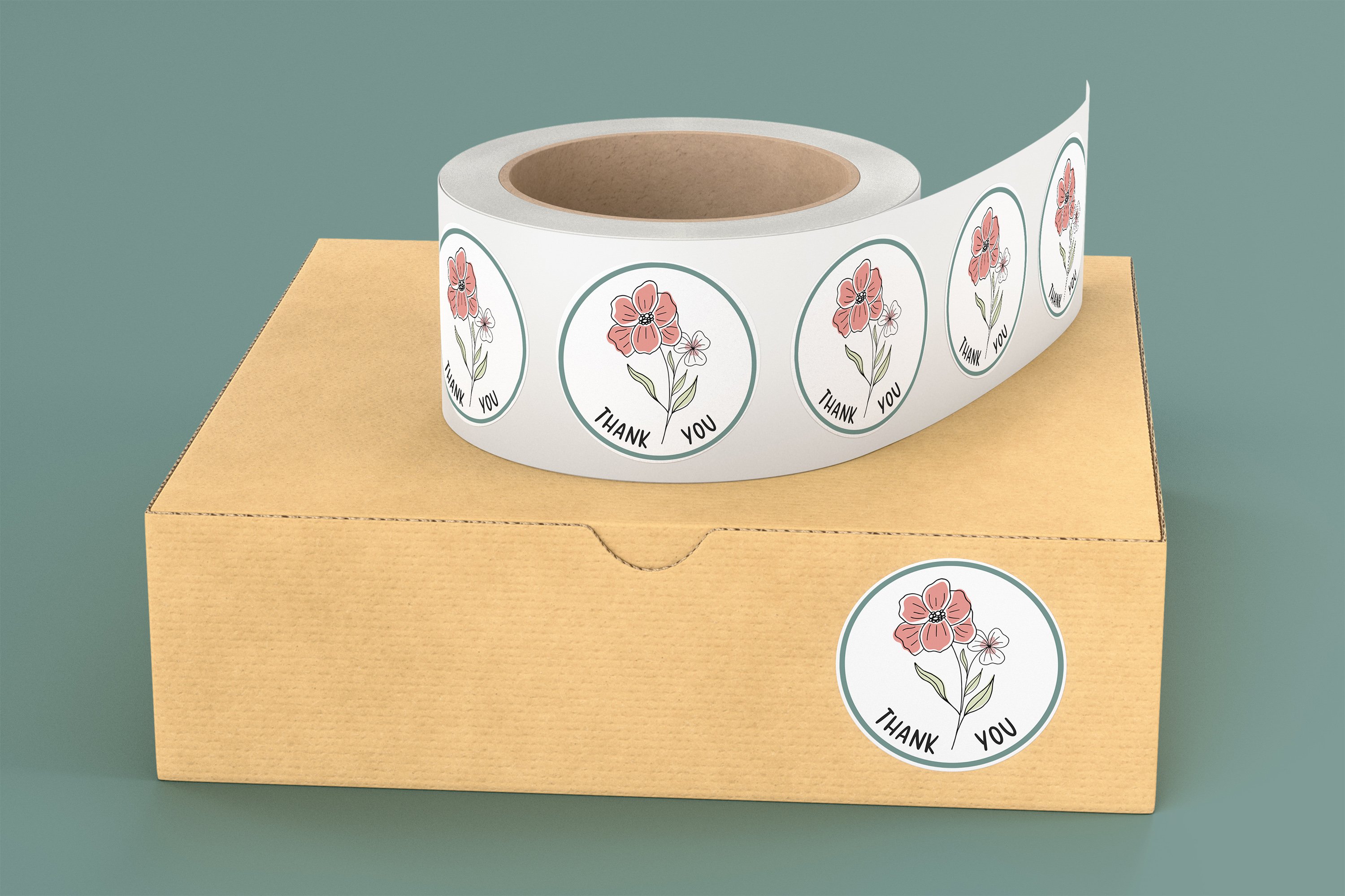 floral stickers bundle, floral decals SVG, PNG, JPG, PDF 3