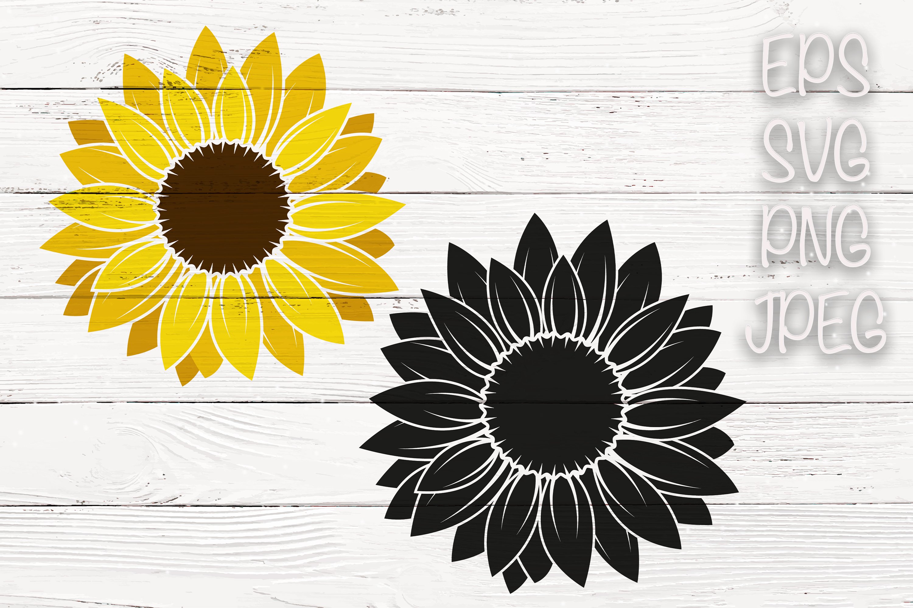 Sunflower SVG | Sunflower Monogram Frame