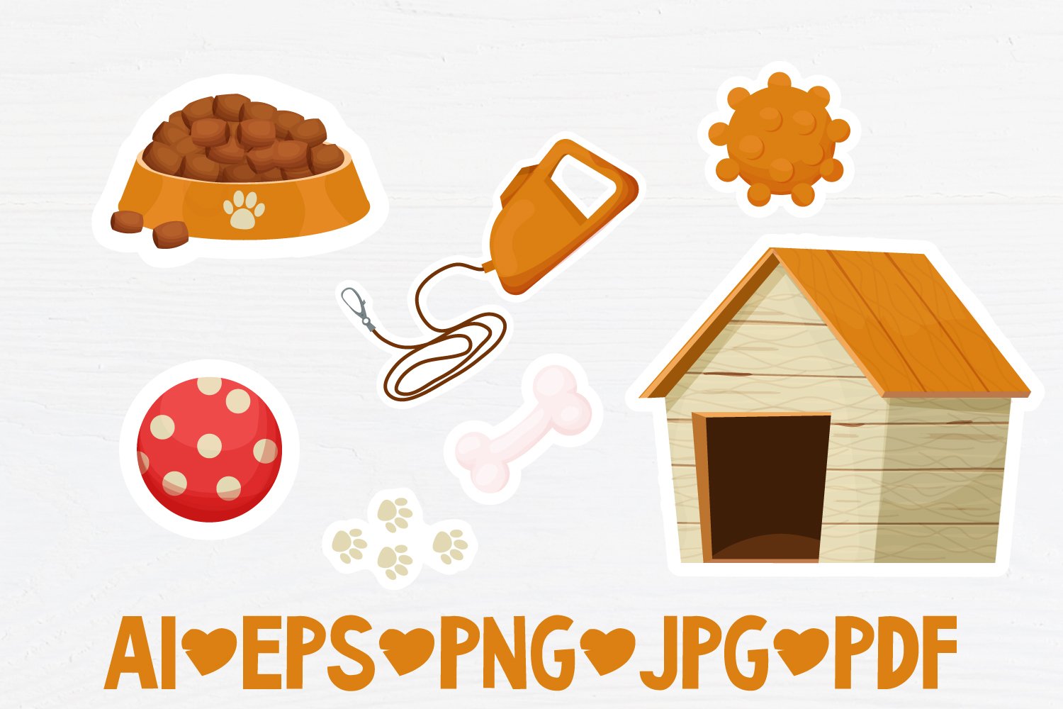 DOG TIME Printable stickers PDF PNG 2