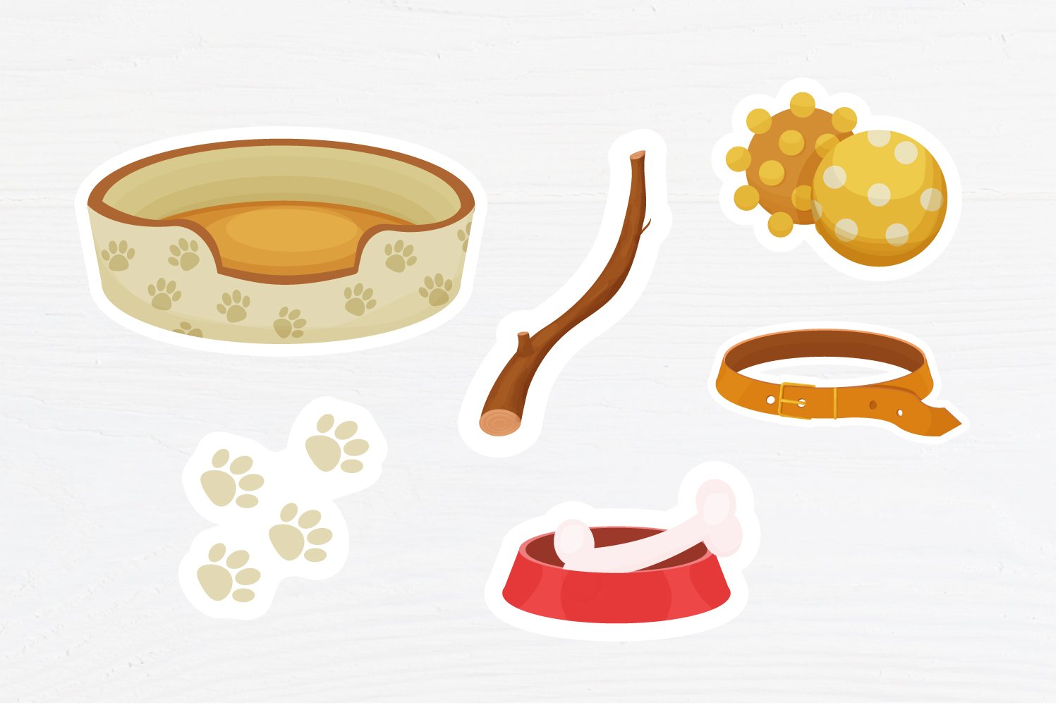 DOG TIME Printable stickers PDF PNG 3