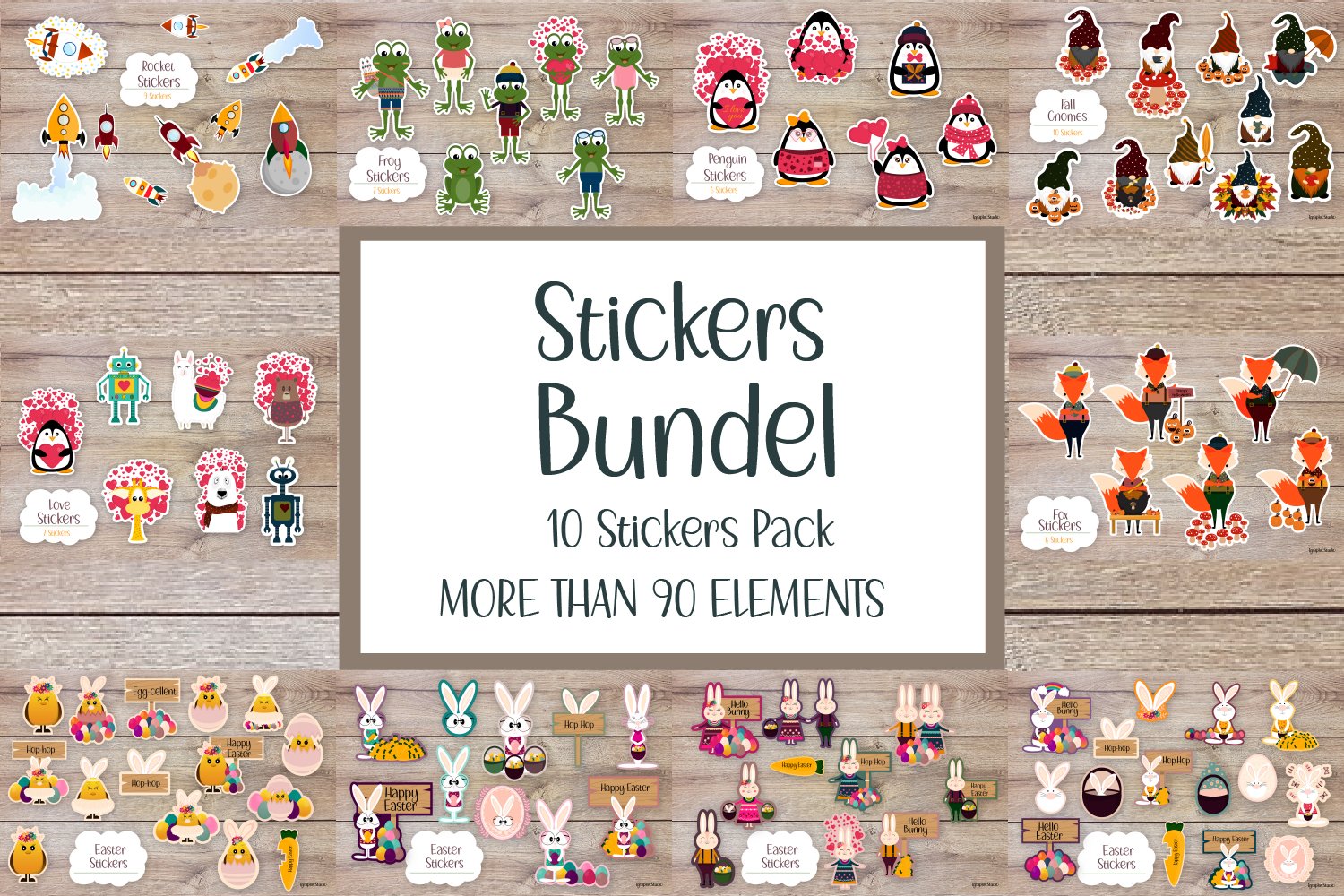 Stickers Bundle, Stickers Pack