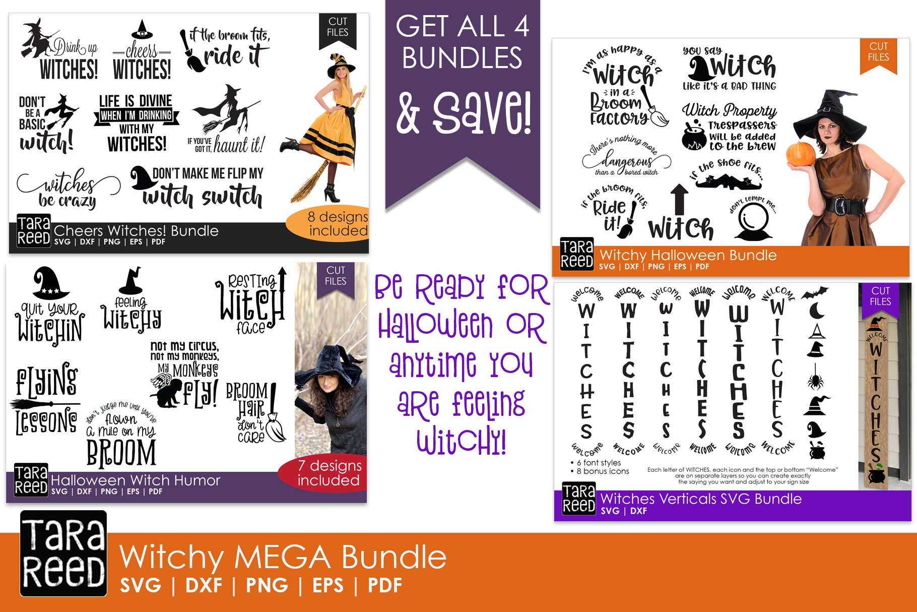 Witchy MEGA BUNDLE - Halloween SVG for Cricut and Crafters