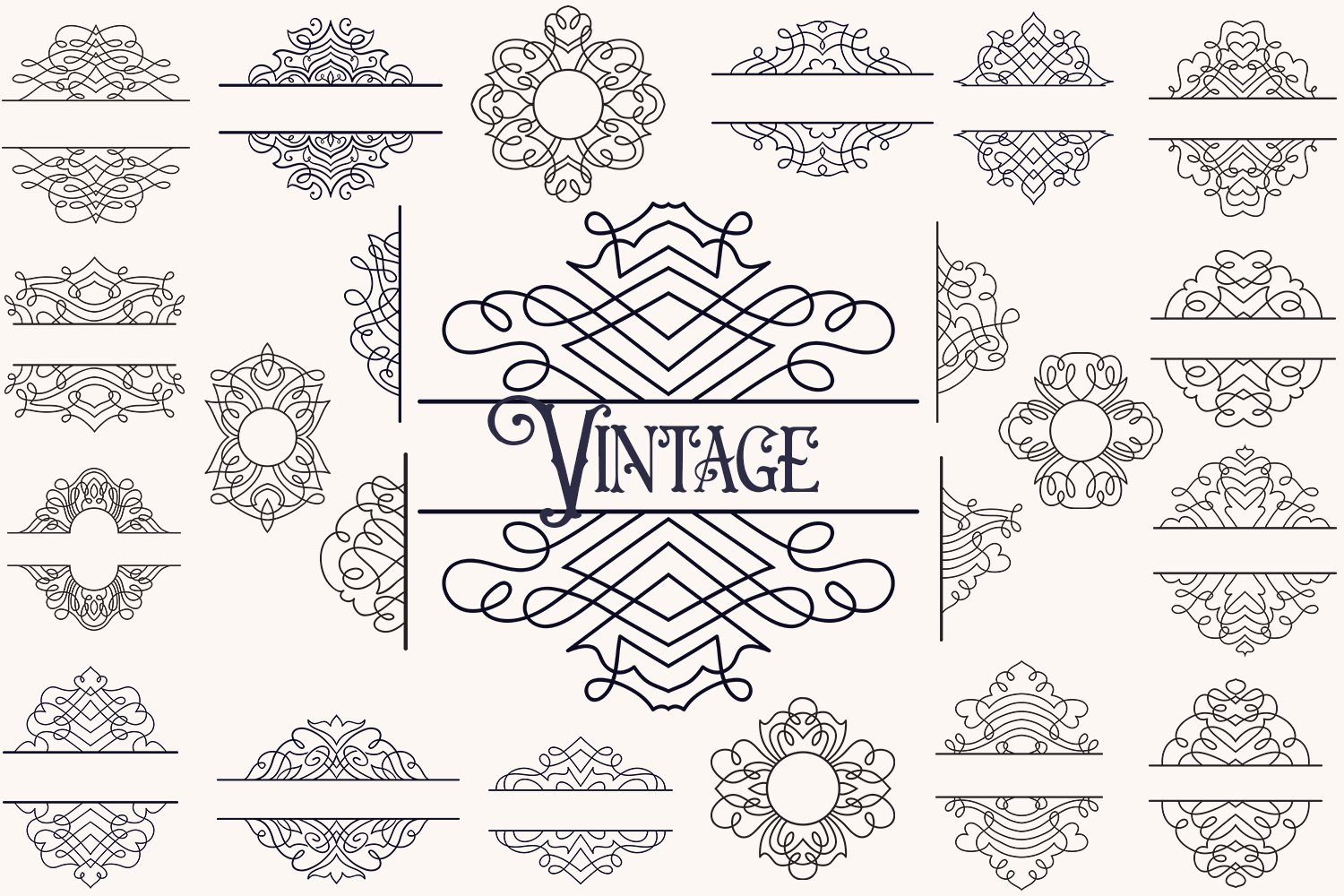 Vintage Mailbox Decal Bundle | 40 SVG cut files