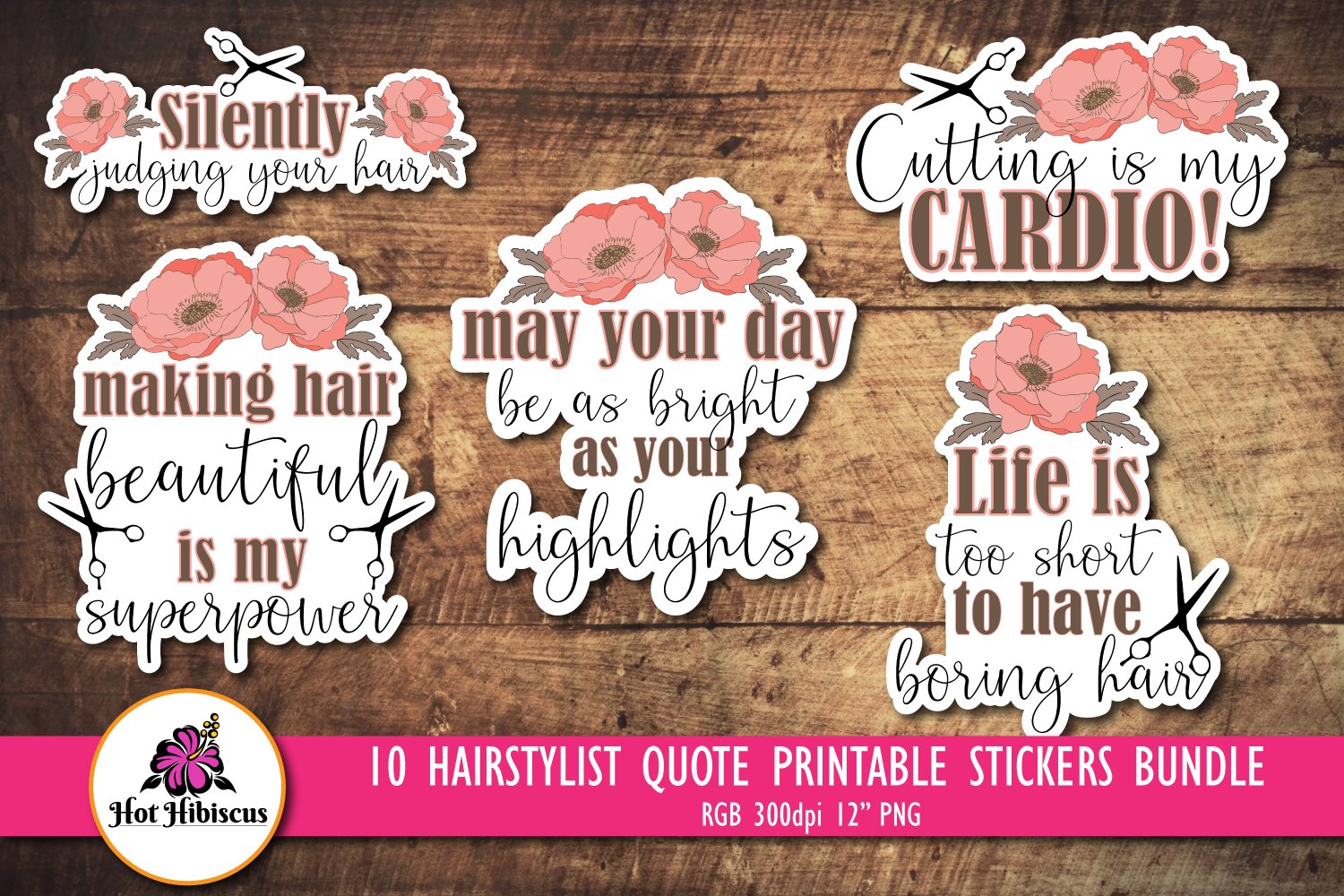 Hairstylist Stickers | Hairdresser Stickers | Hair Salon