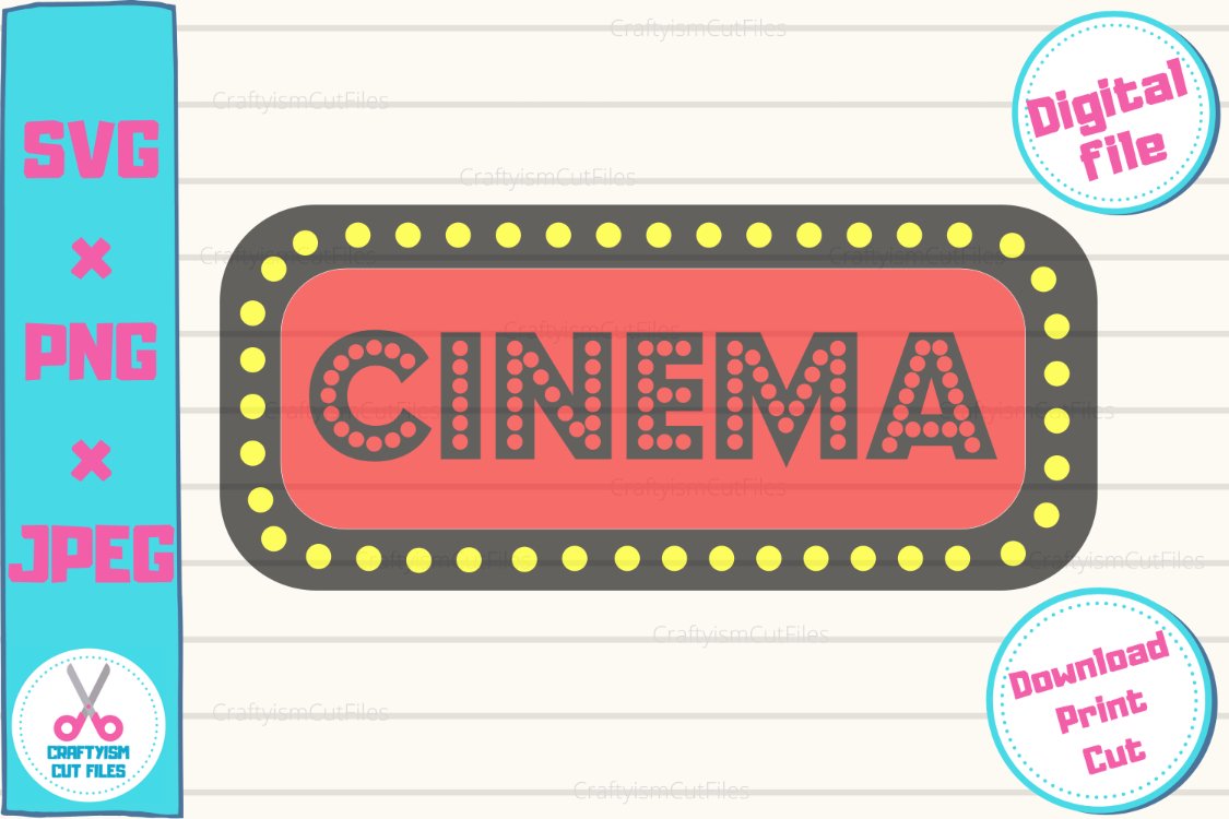 Movie Party SVG Cut File Bundle 2