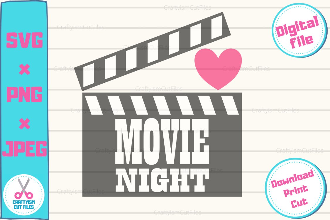 Movie Party SVG Cut File Bundle 3