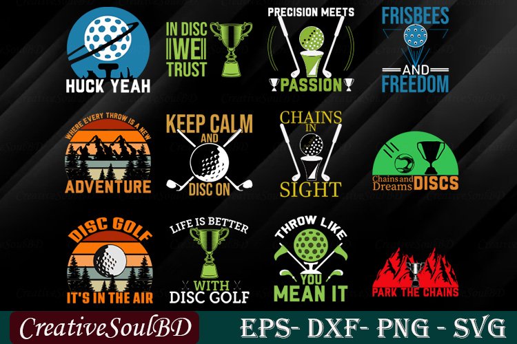 Golf SVG Bundle Cut File, Austin Disc Golf Svg, Sports